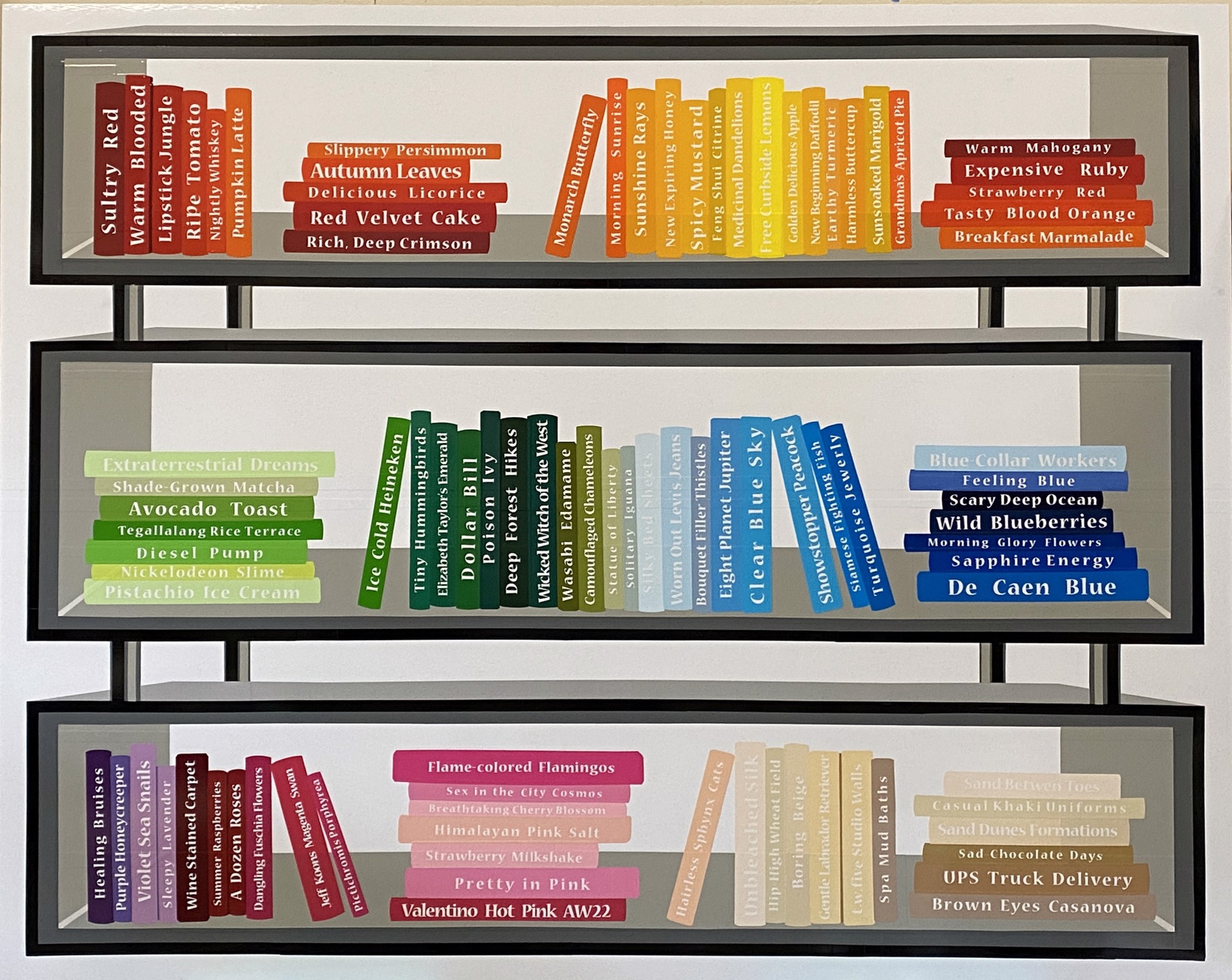 Gradient Bookshelf by t.w.five