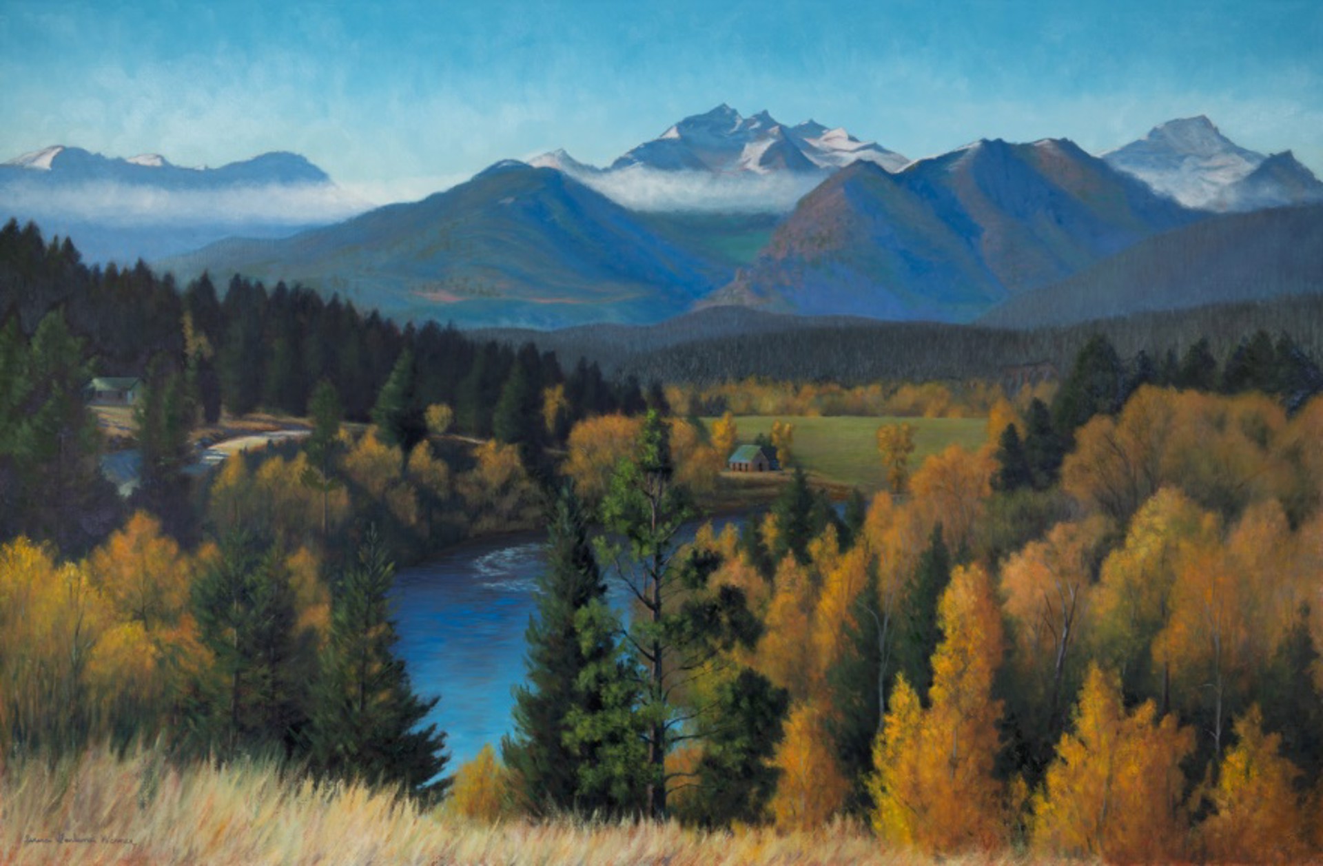 Como Peaks in Fall by Teresa Garland Warner