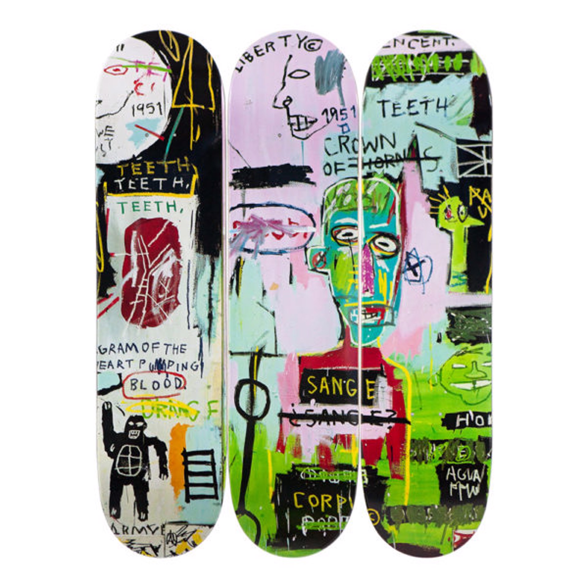 In Italian Skate Deck by Jean-Michel Basquiat