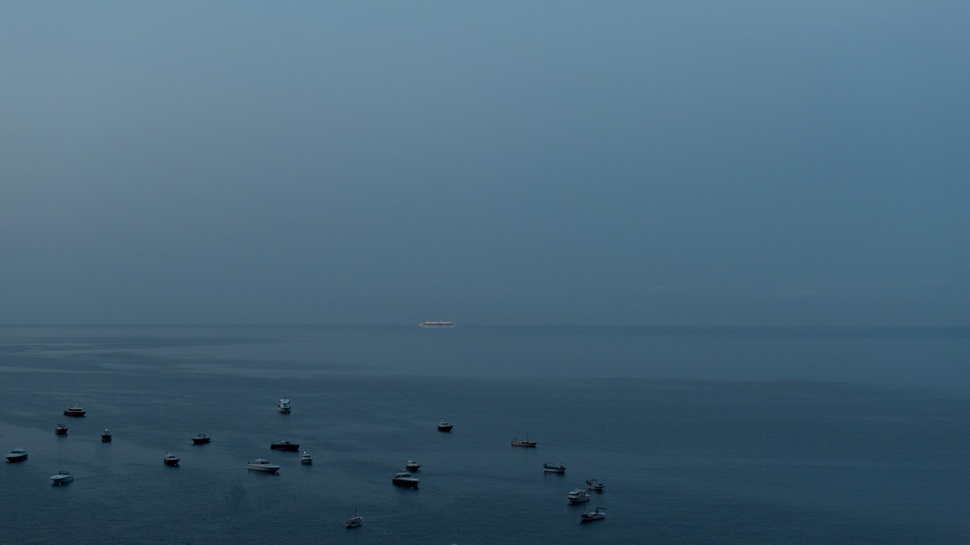 Lightscape, Tyrrhenian Sea from Amalfi Coast, Italy  by Tess Atkinson