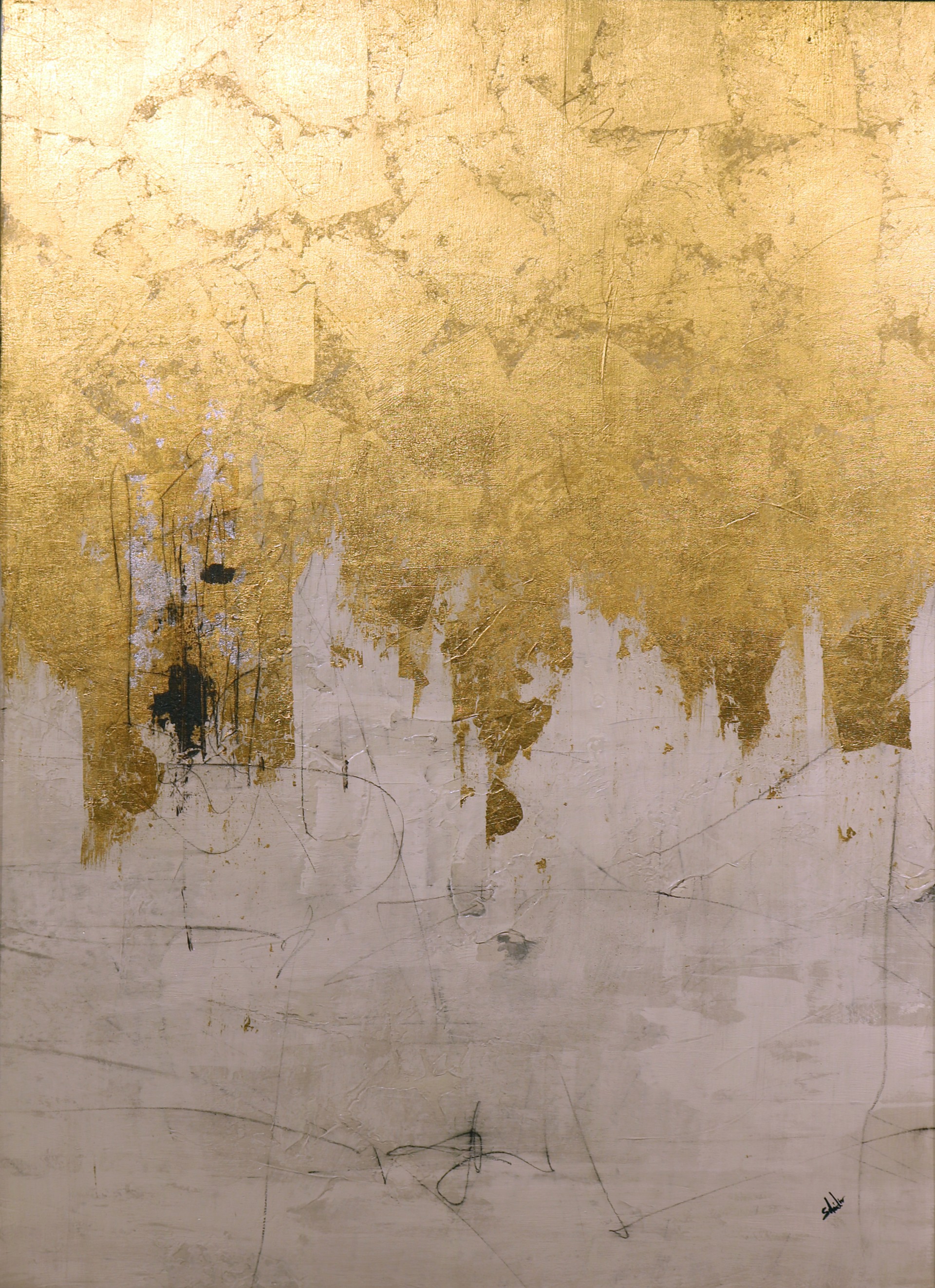 Gold Abstract II by Joshua Schicker