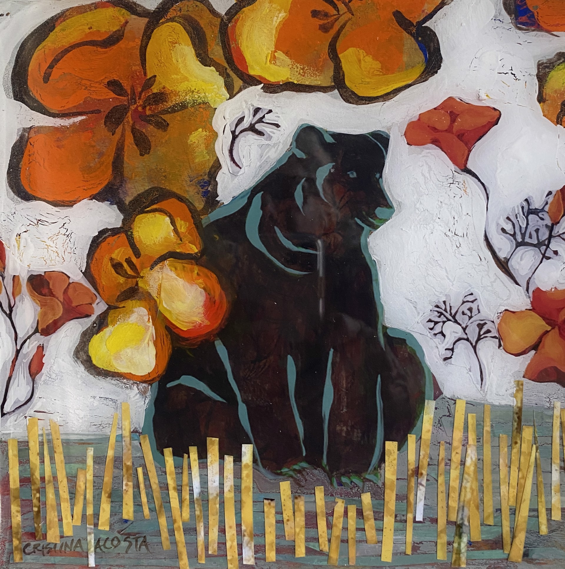 Blue Line Bear by Cristina Acosta