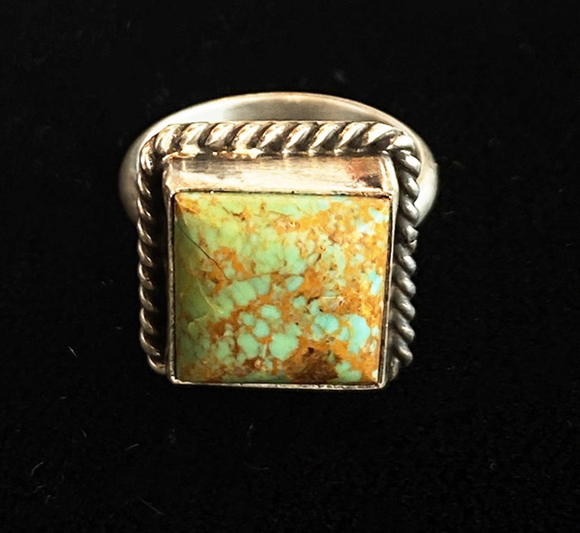 Green Turquoise Ring by Artist Unknown
