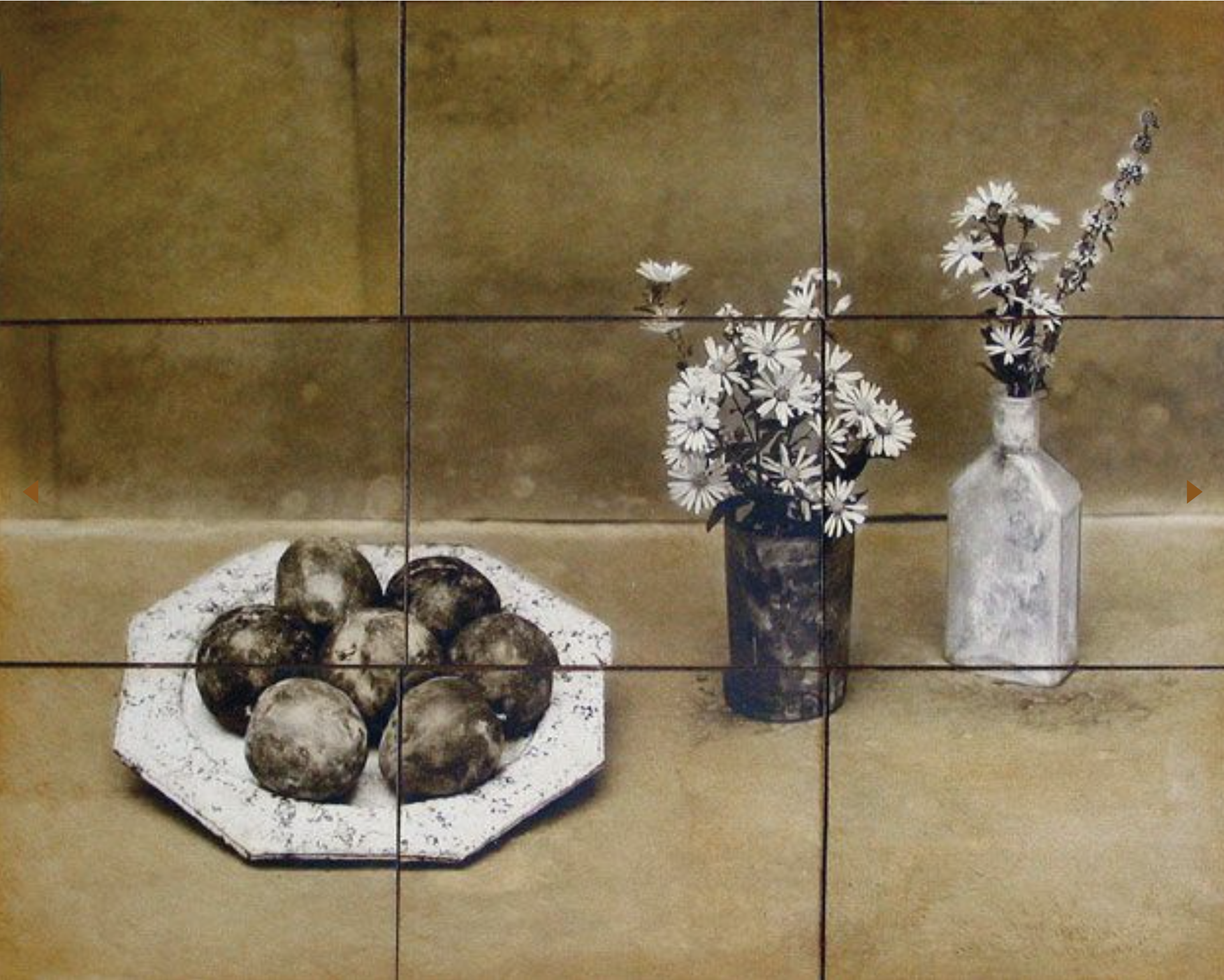 Still Life with Plums [Grid] by Jan Gauthier