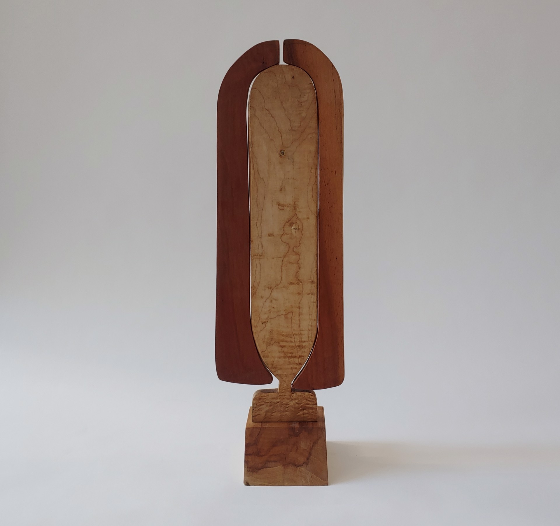 Cubist Bust #2 - Wood Sculpture by David Amdur