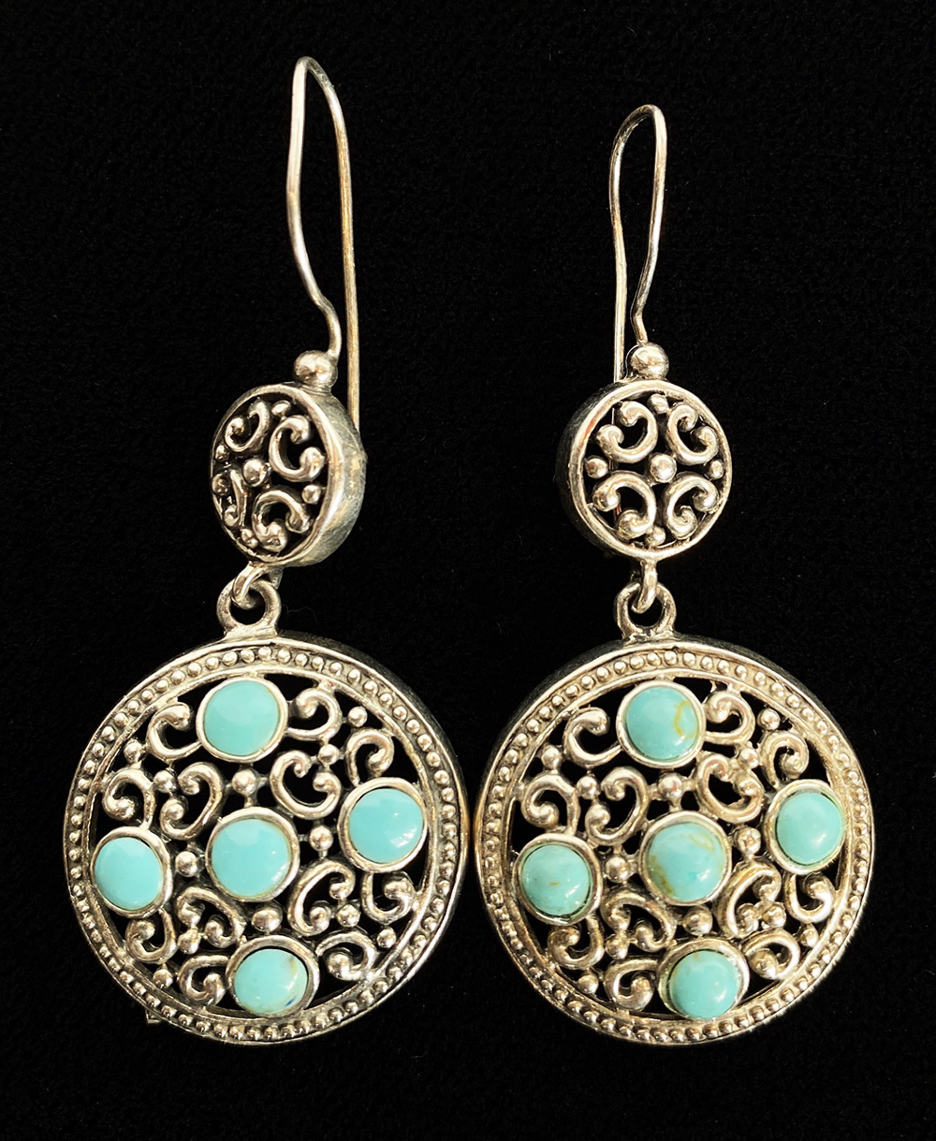 Turquoise Earrings by Artist Unknown