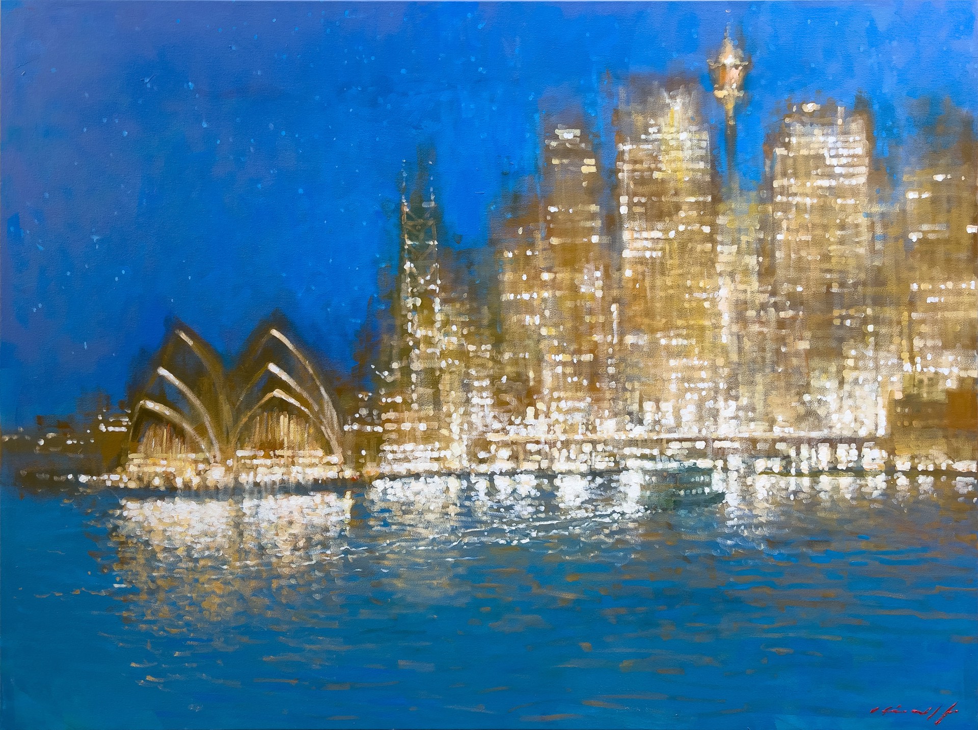 Sydney Harbour Glitter and Gold by David Hinchliffe