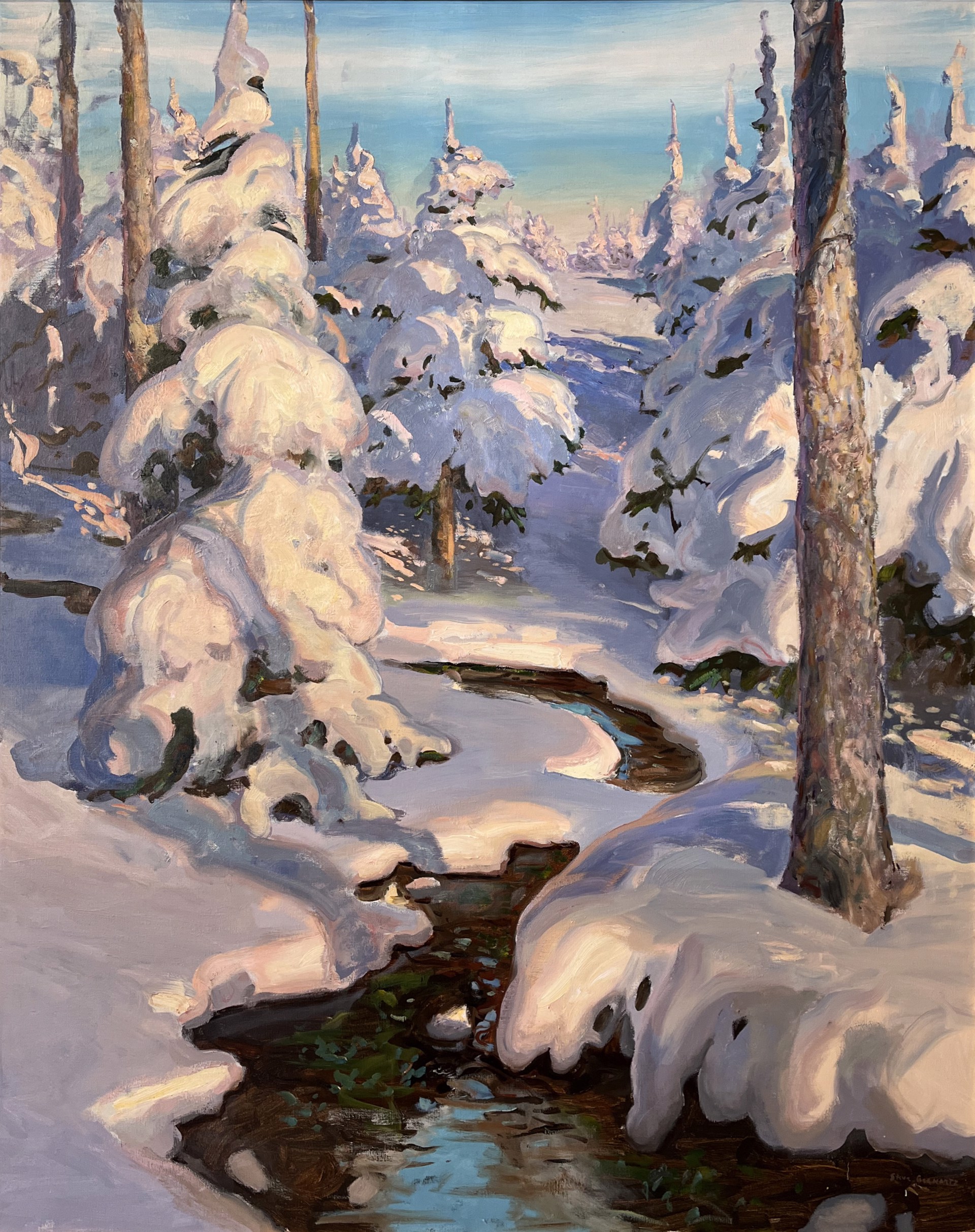 Spruces in Winter by Steve Gerhartz