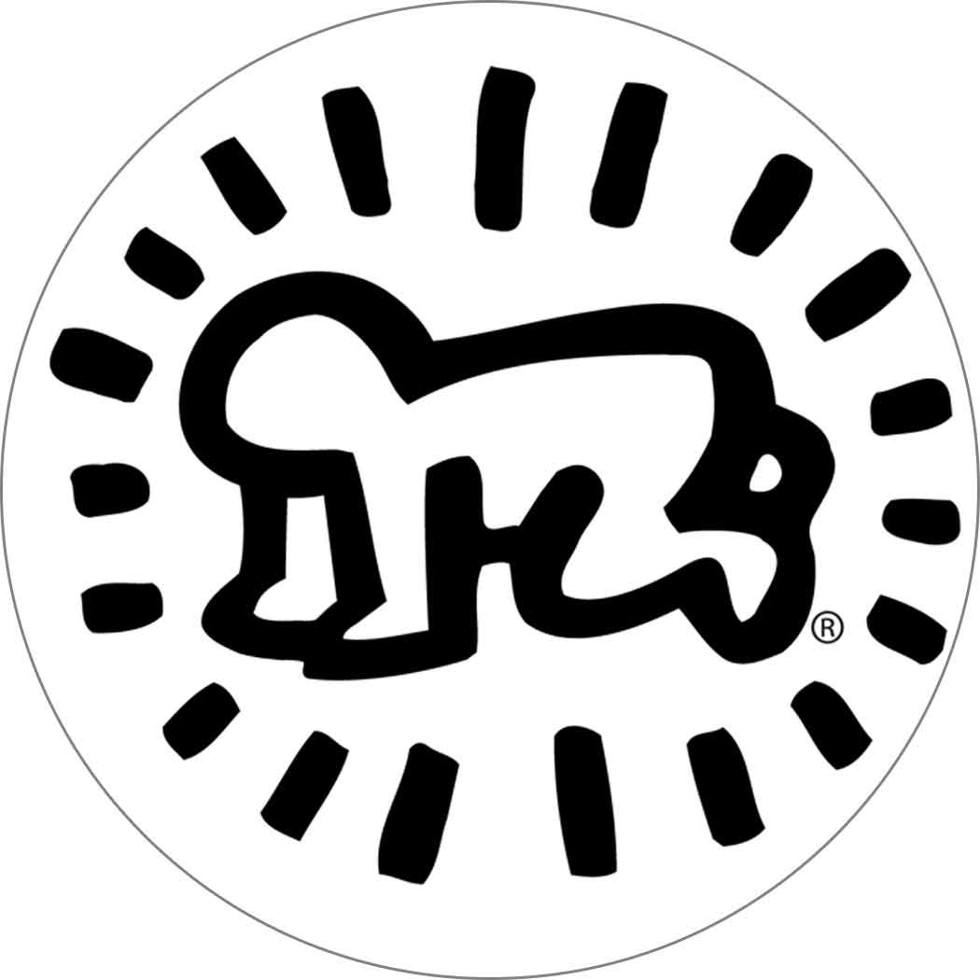 Radiant Baby 2.25 inch Round Magnet by Keith Haring