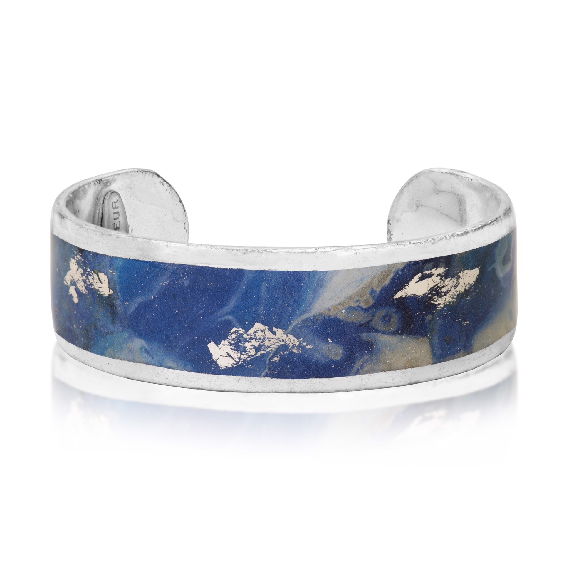 Cast Yourself on Every Wave Cuff, .75" Silver by Evocateur