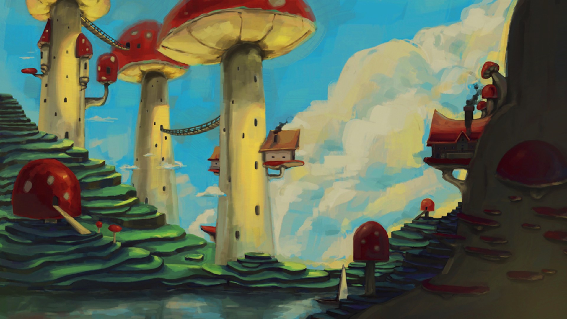 The Toadstool Town by John Huynh