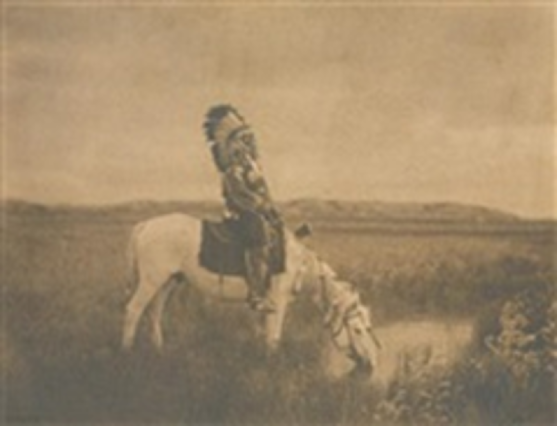 An oasis in the Badlands, 1905 by Edward S Curtis