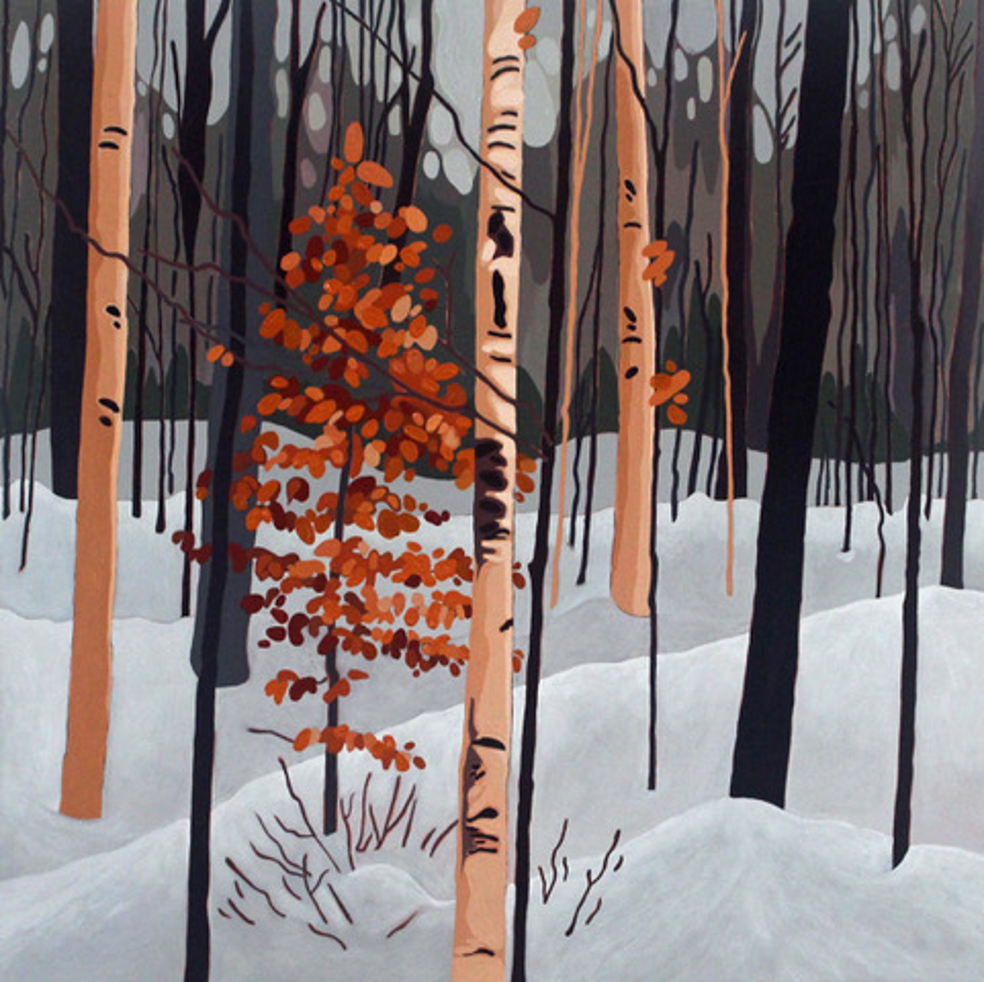 Winter Beech III by Leanne Baird