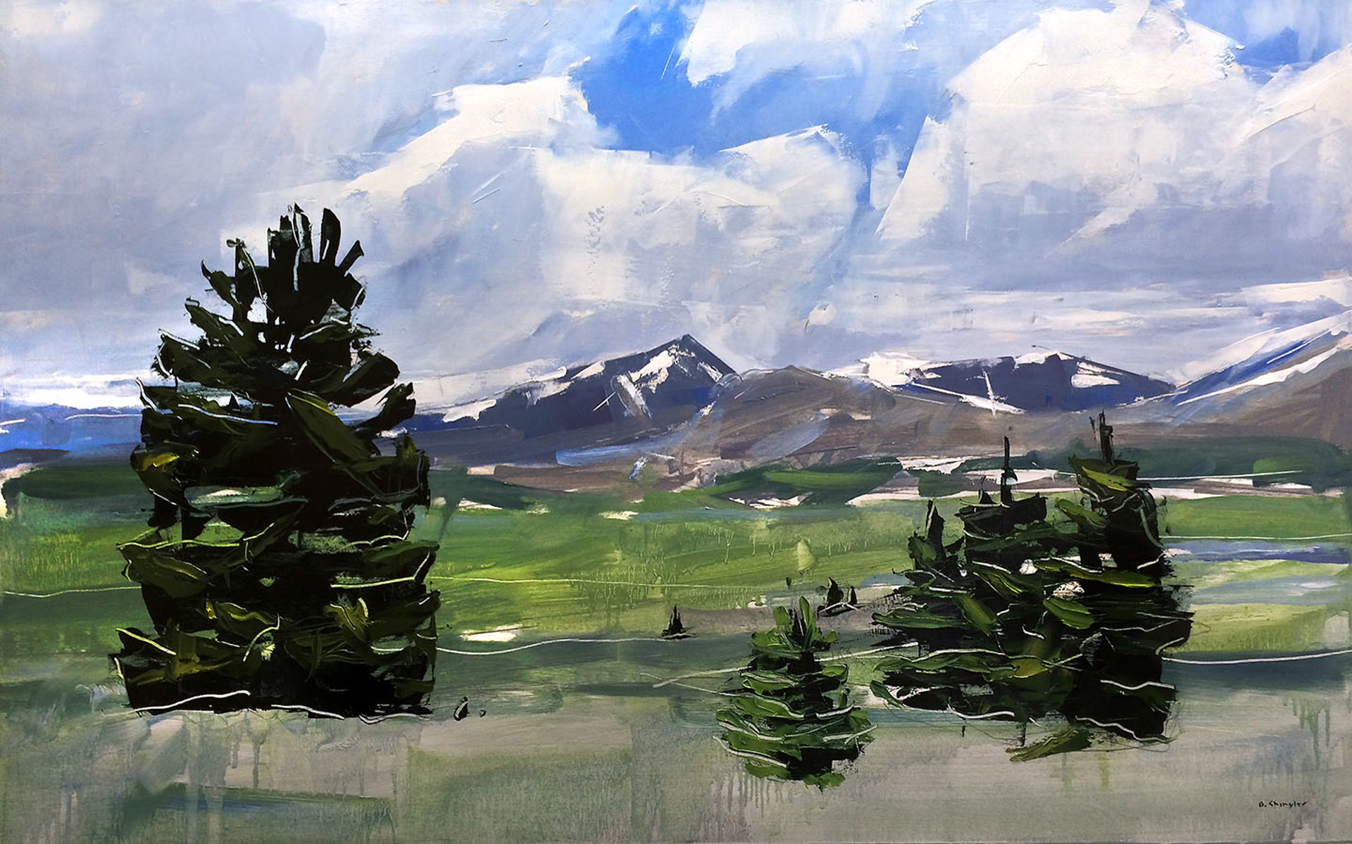 Mt. Evans and Bierstadt, Colorado by David Shingler