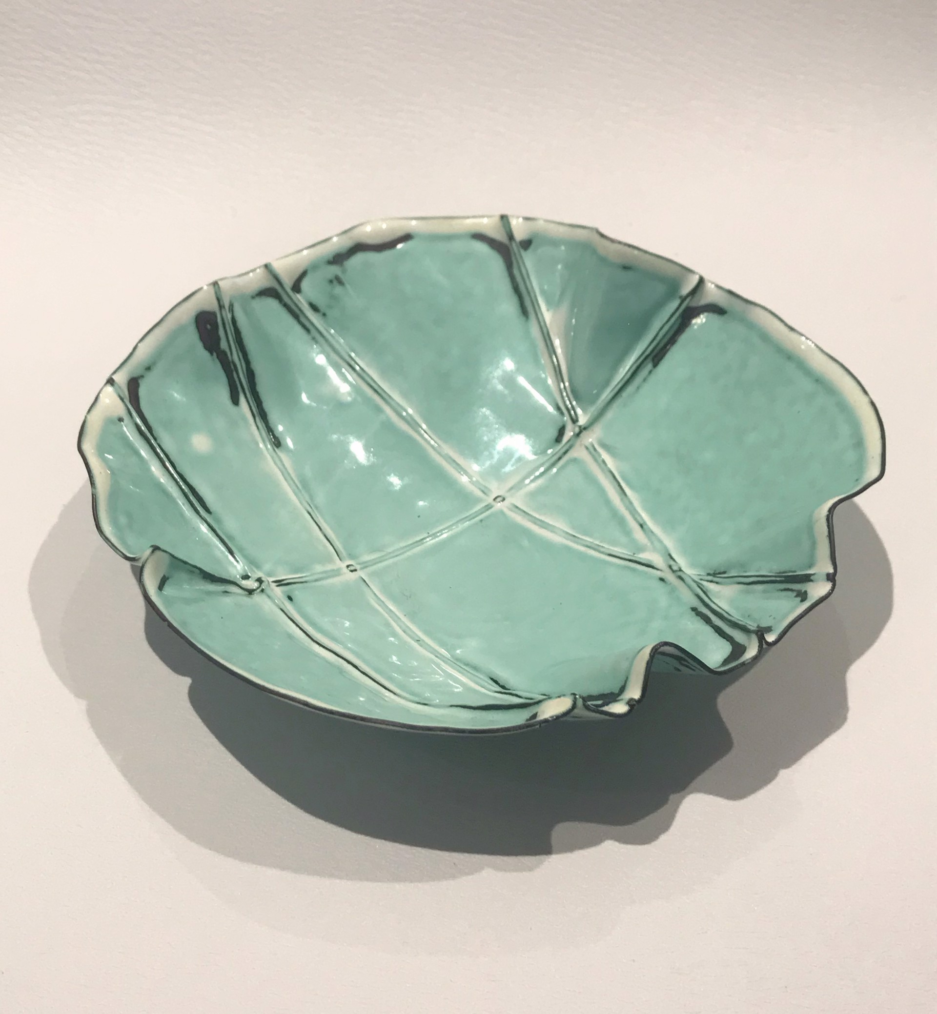 Enameled Bowl with Folds by Nicole Josette