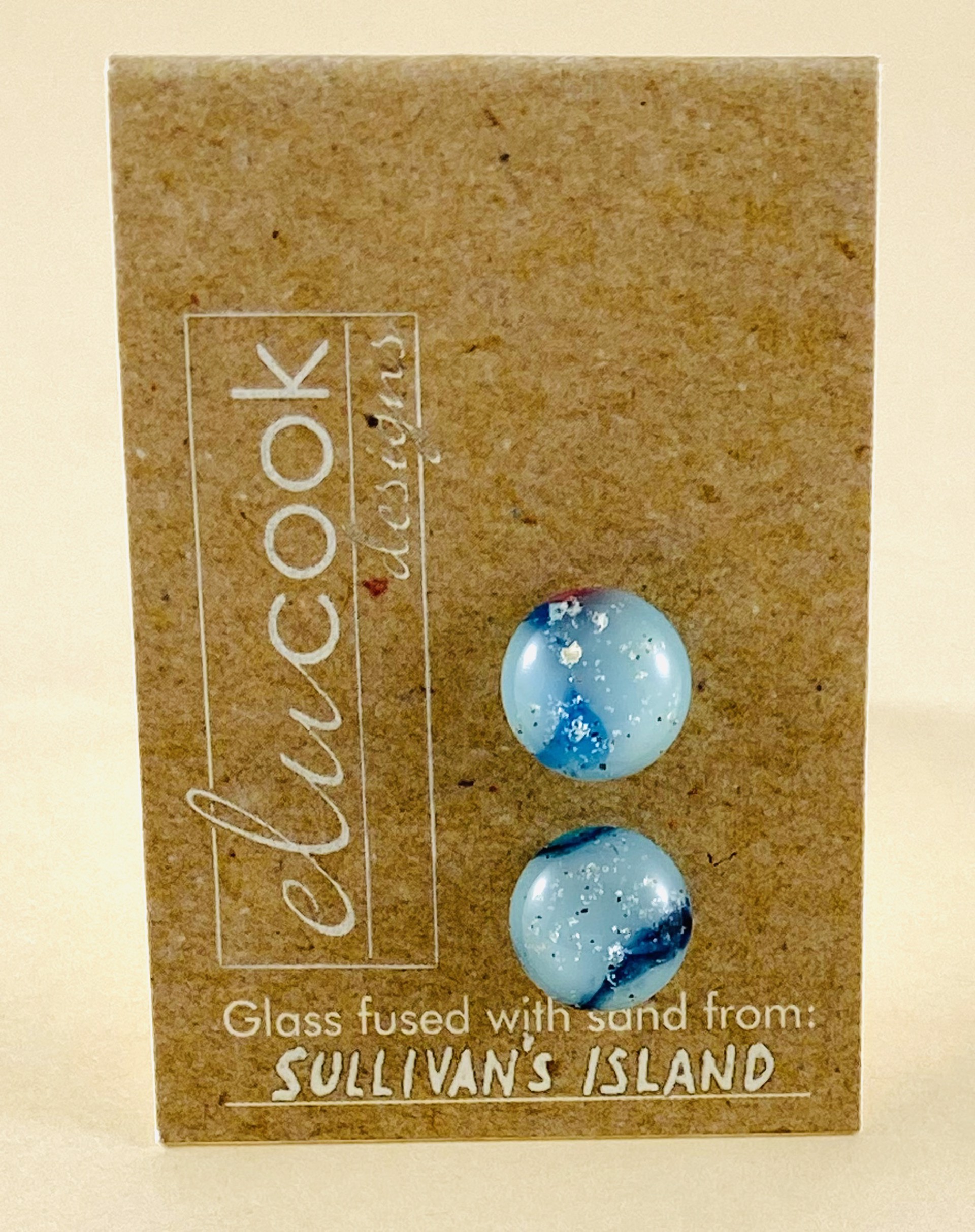 Button Earrings (ss), 7t by Emily Cook