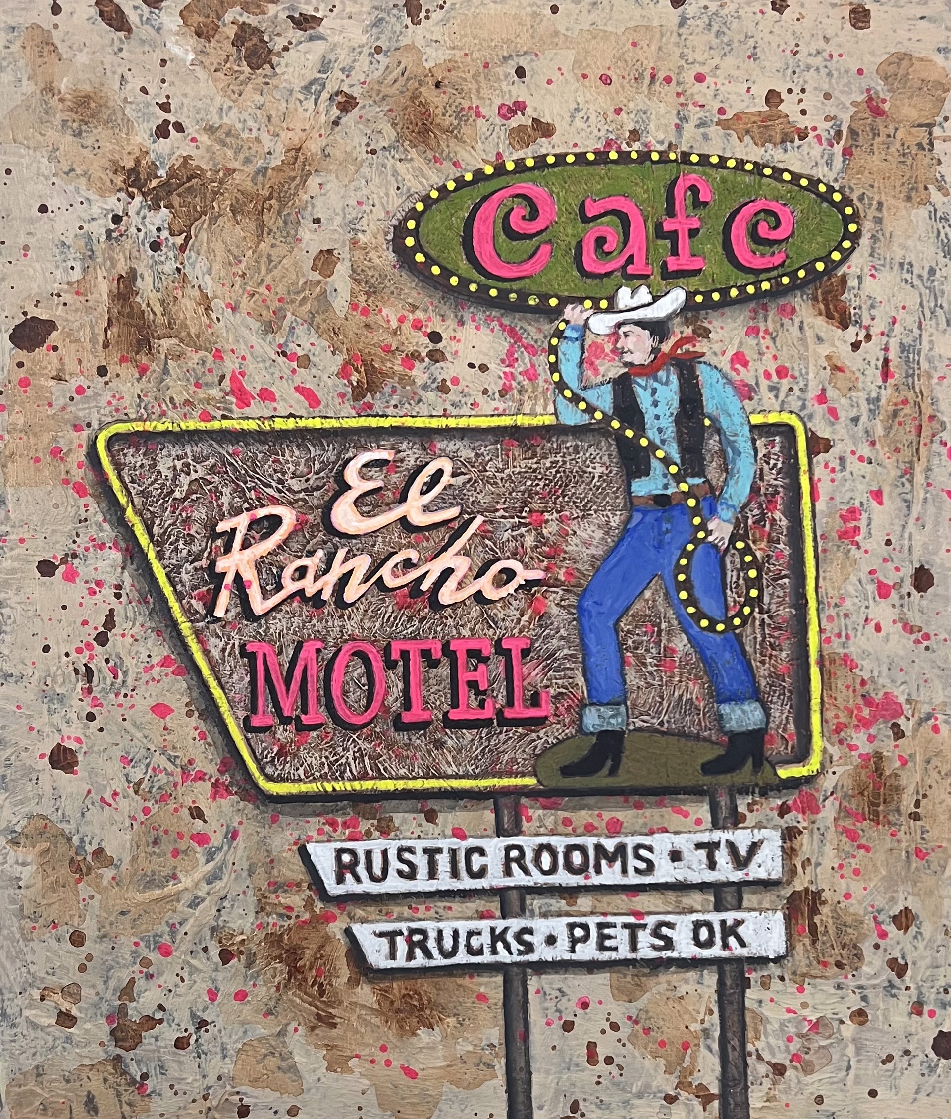 El Rancho Motel Desert by Rachel Paxton