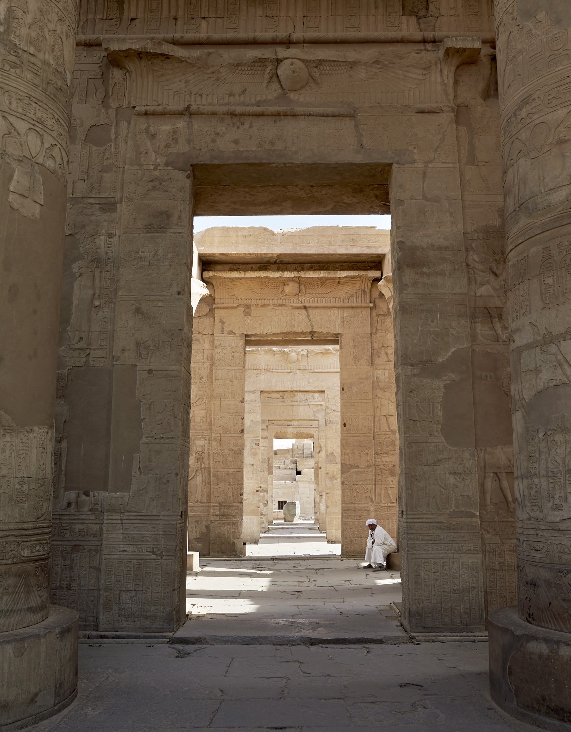 Temple of Kom Ombo Two by David Hillegas