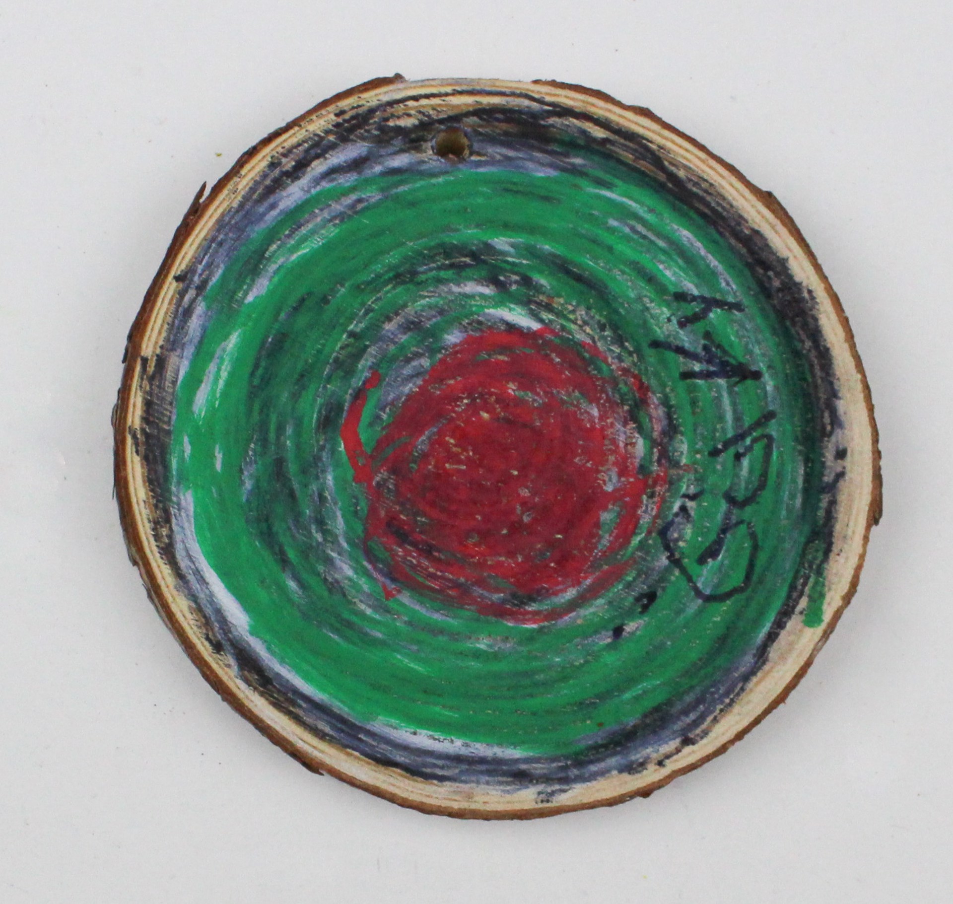 Green/Green Circles (ornament) by Gary Murrell