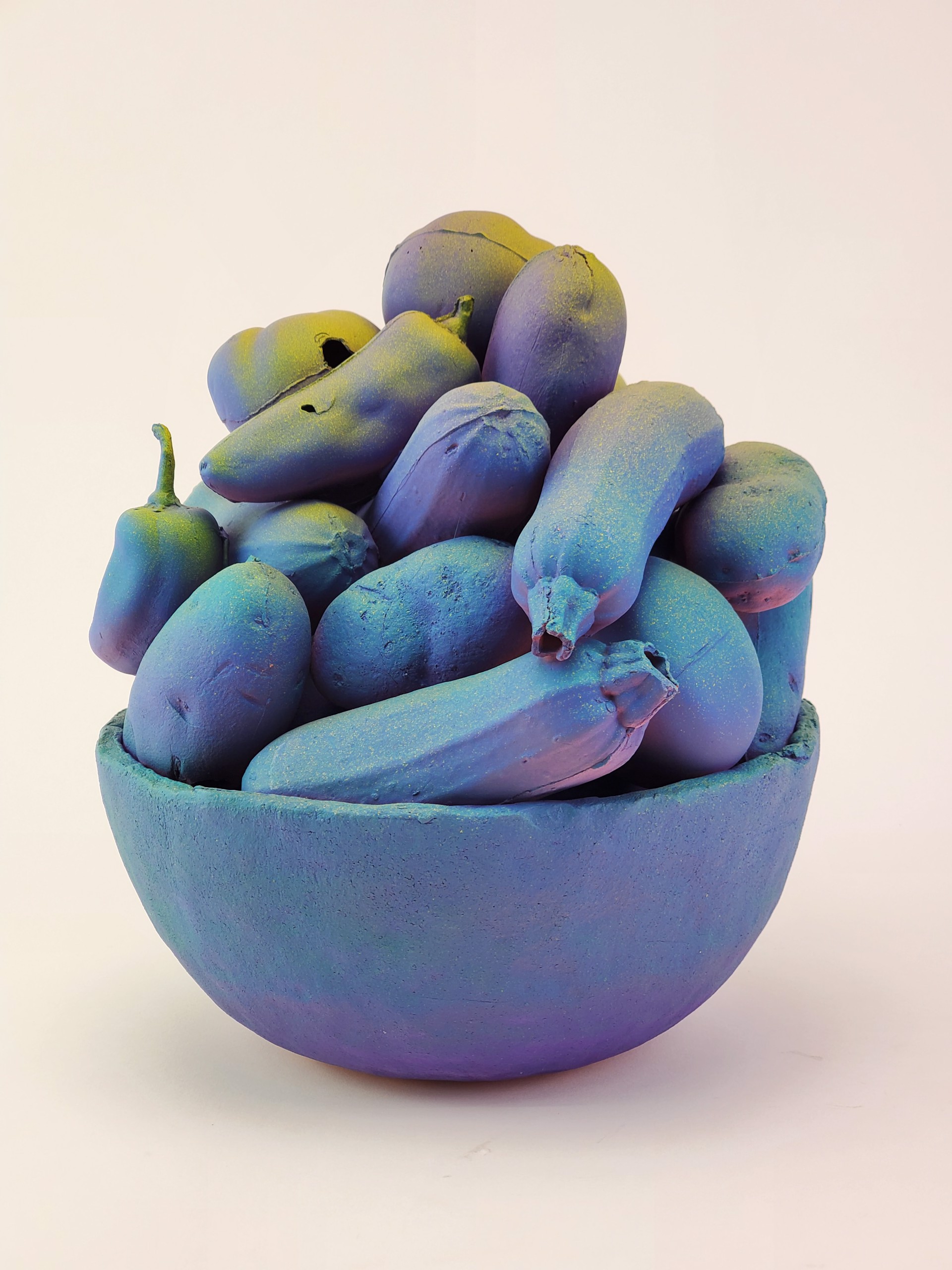 Blue Bowl Harvest by Jose Flores Nava
