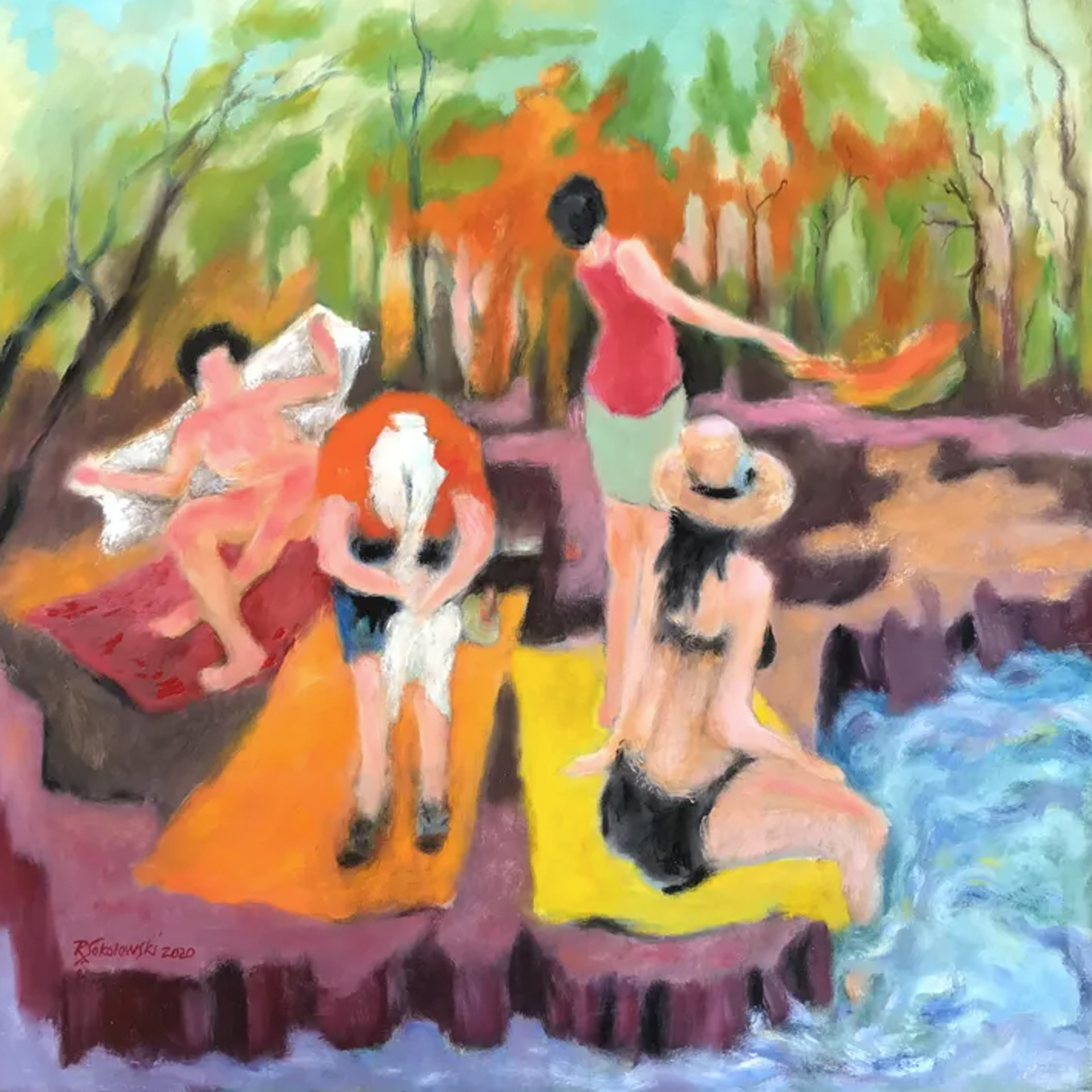 Girls at Indian Creek by Ray Sokolowski