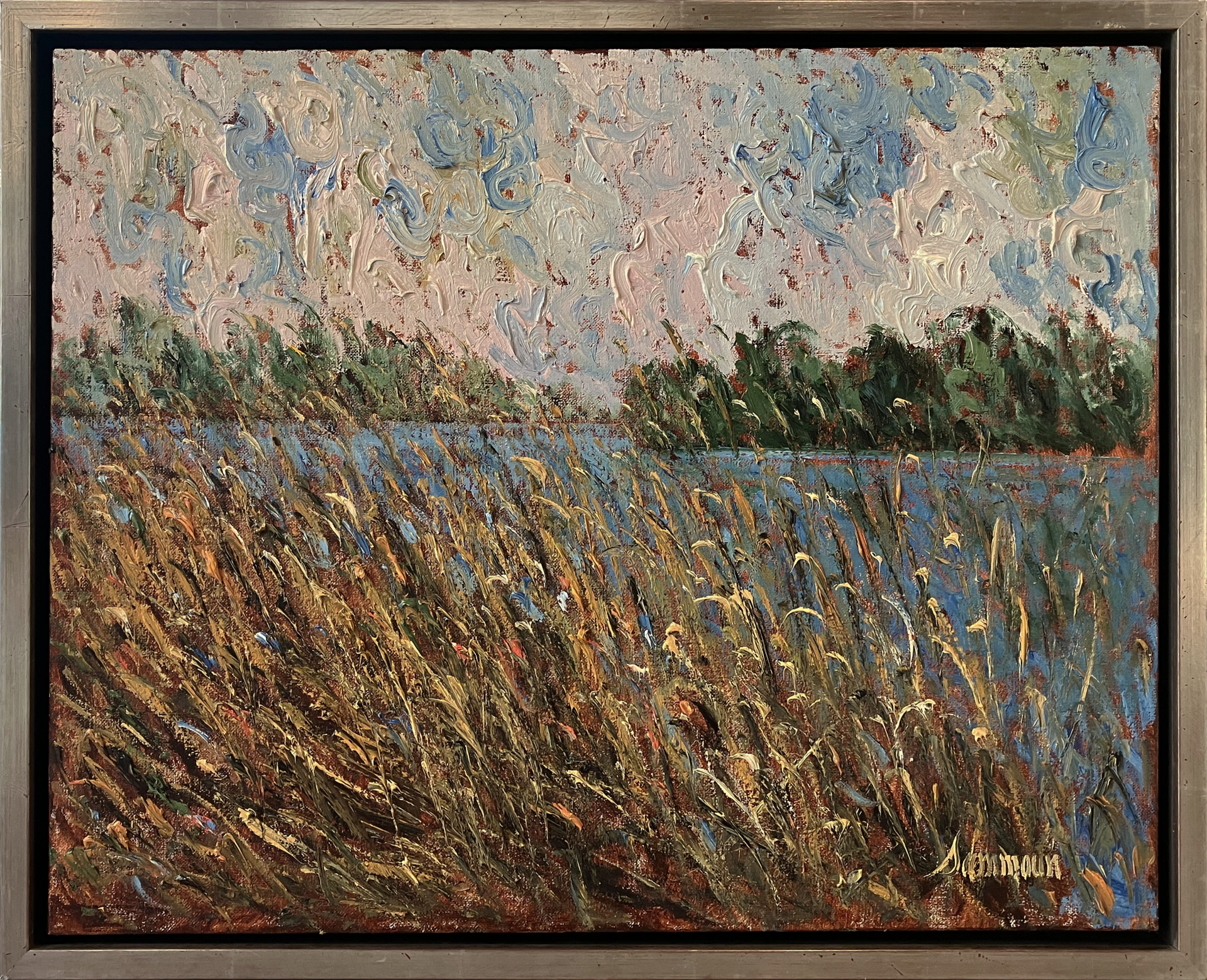 Roseaux, Rivière St-Jacques, La Prairie by Samir Sammoun