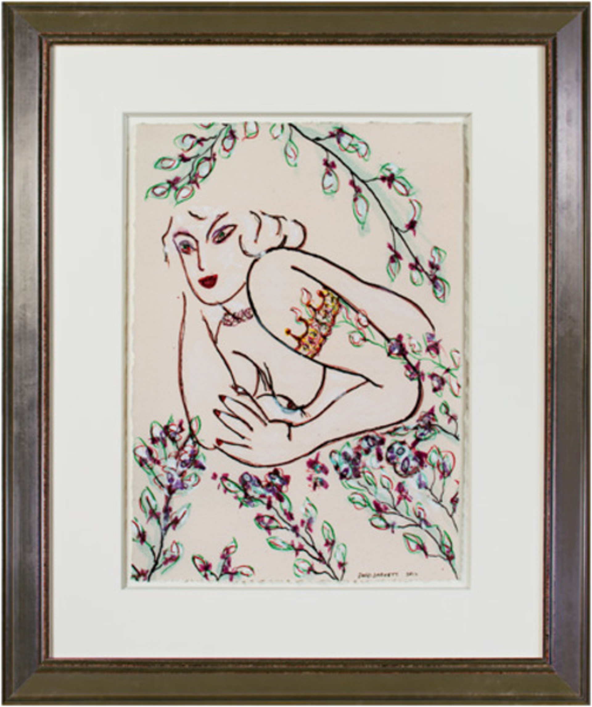Famous Artist Series:  Tattooed Matisse Model Variation III by David Barnett