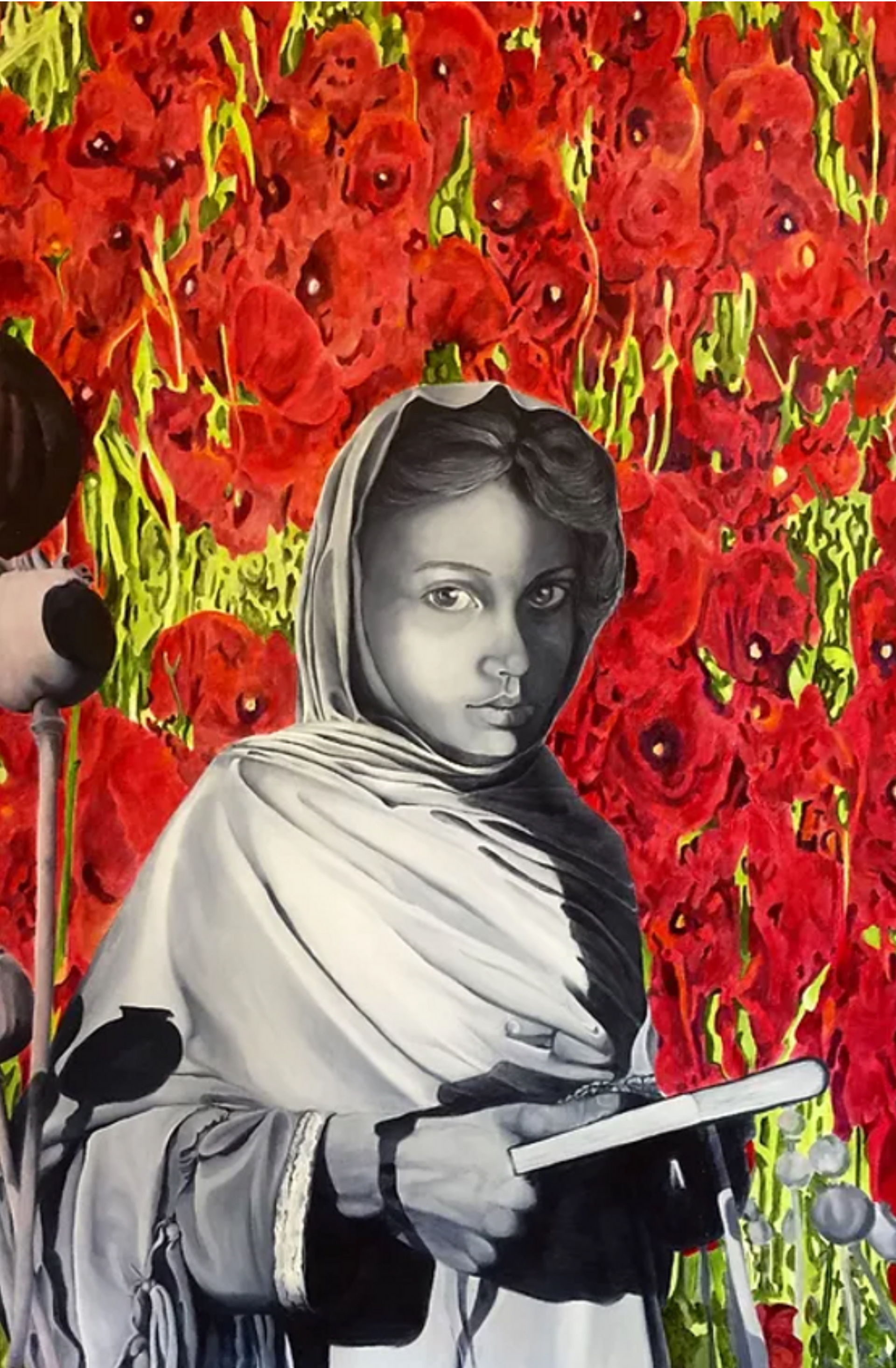 “Red Poppies”, Children's right: The right to education. by Andra Daans