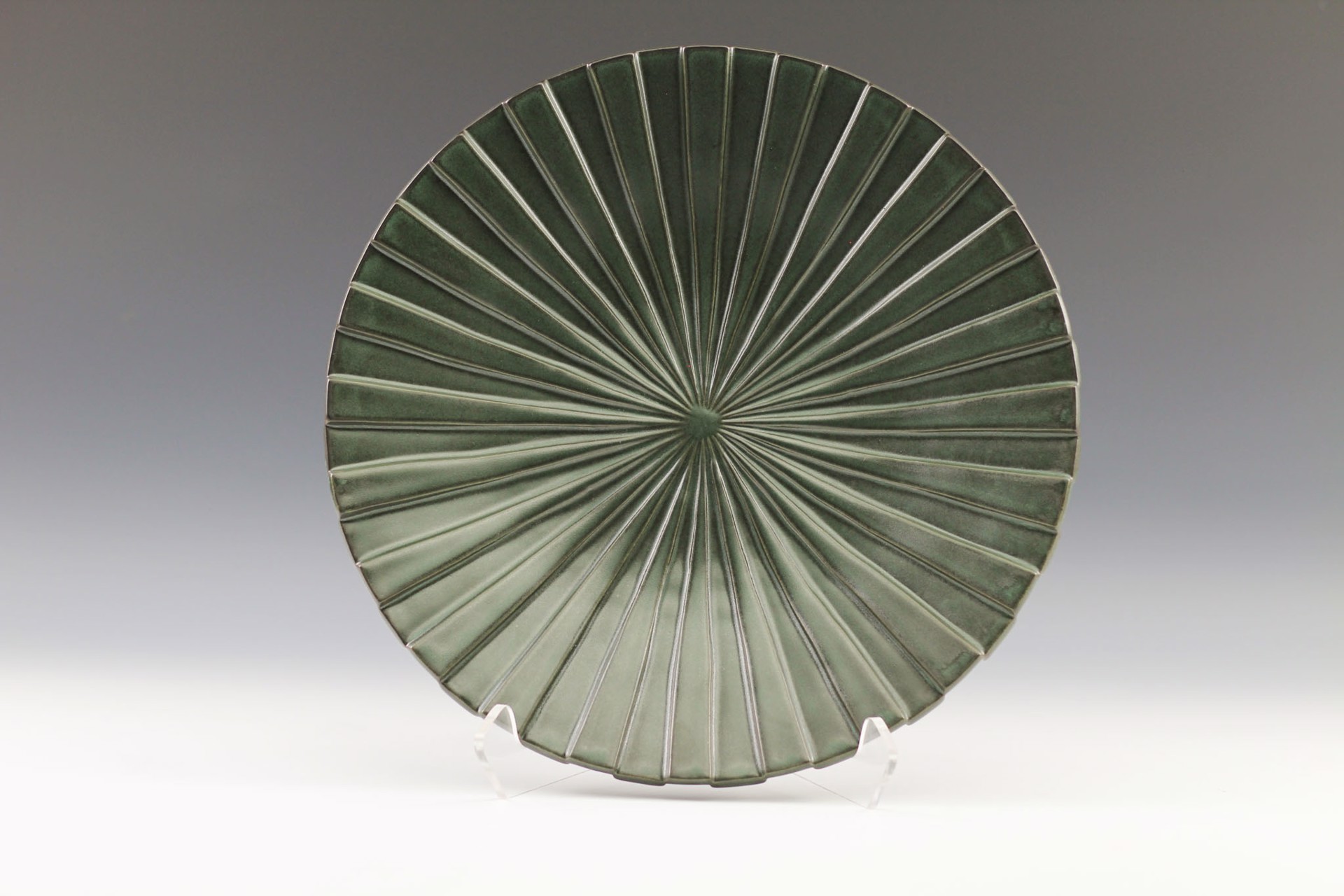 Staggered Lines Platter by Katie Bosley Sabin