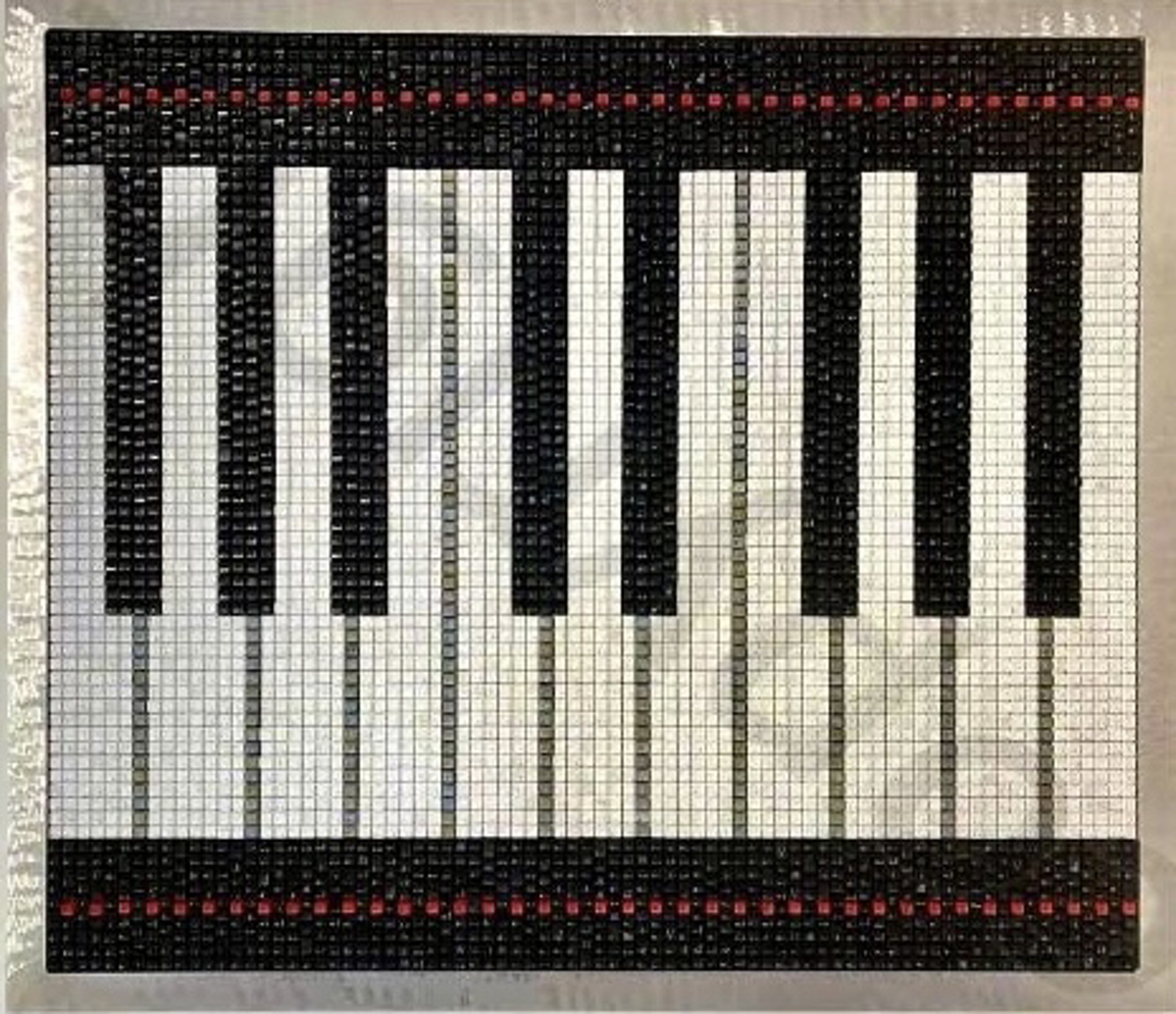 Piano Keys Red Velvet by Doug Powell
