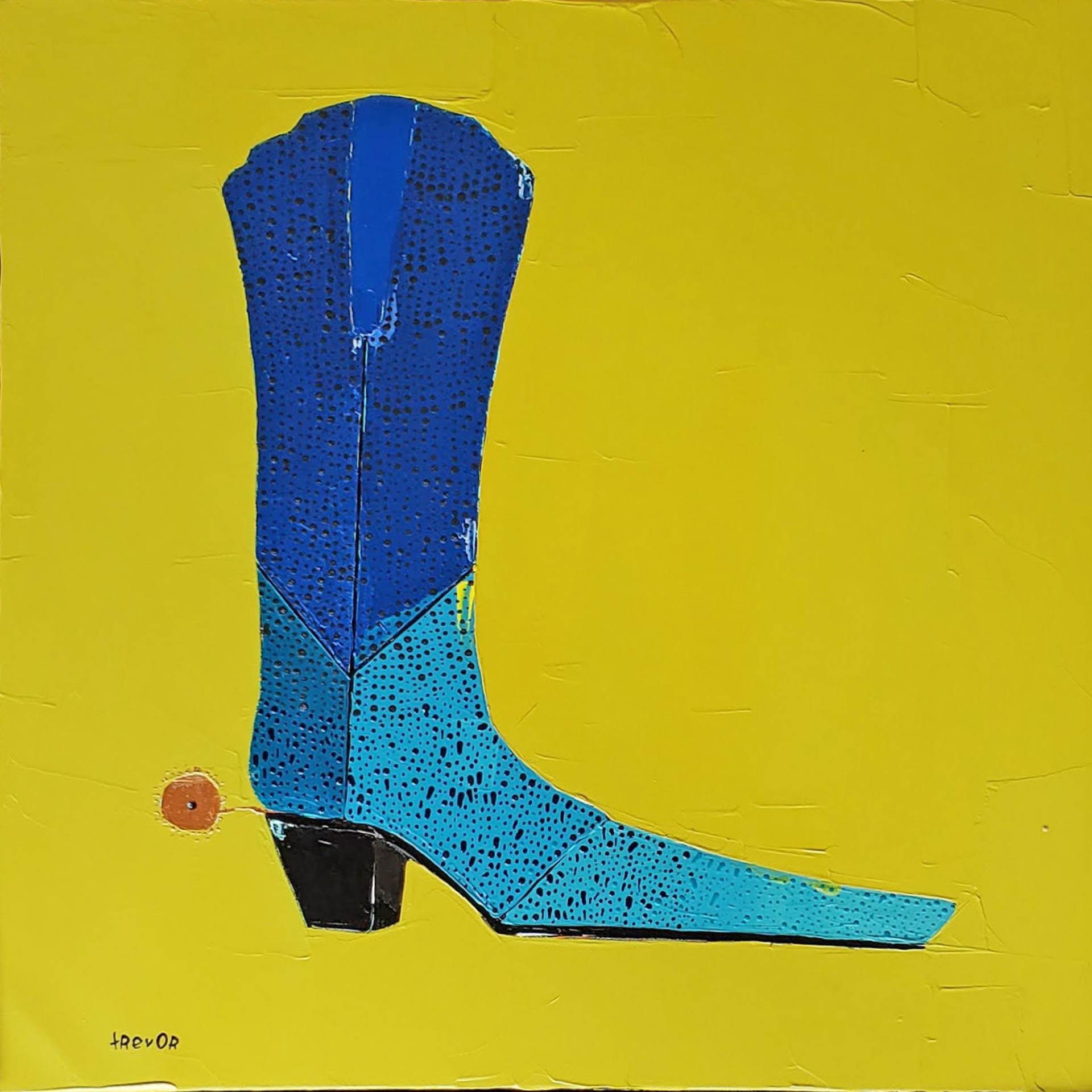 Blue Boot Baby by Trevor Mikula