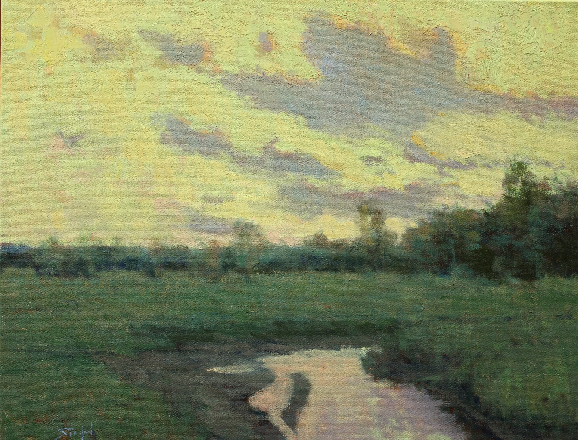 Shem's Creek, Sundown by John Stanford