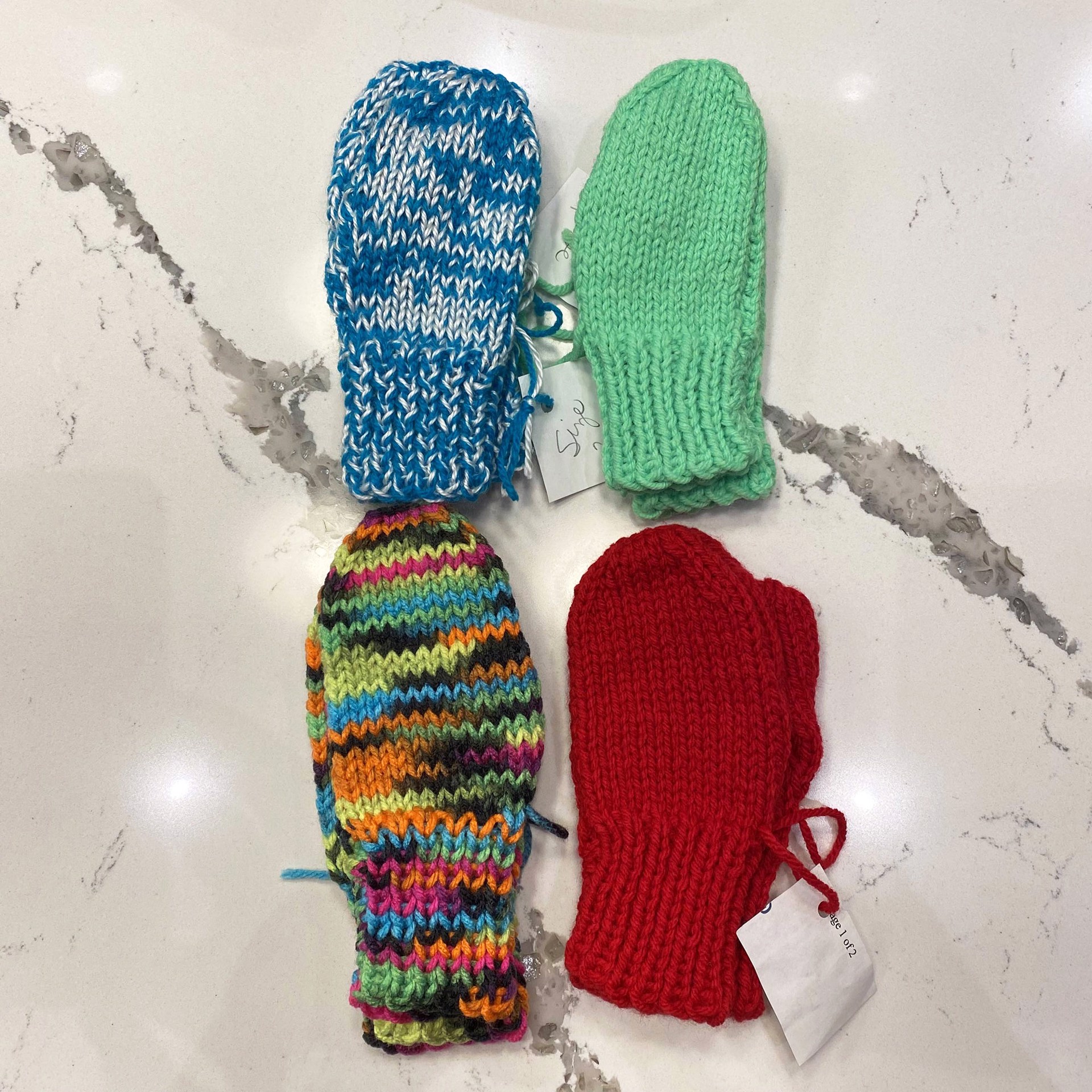 Handmade Mittens - Size 2 by Cathy Miller