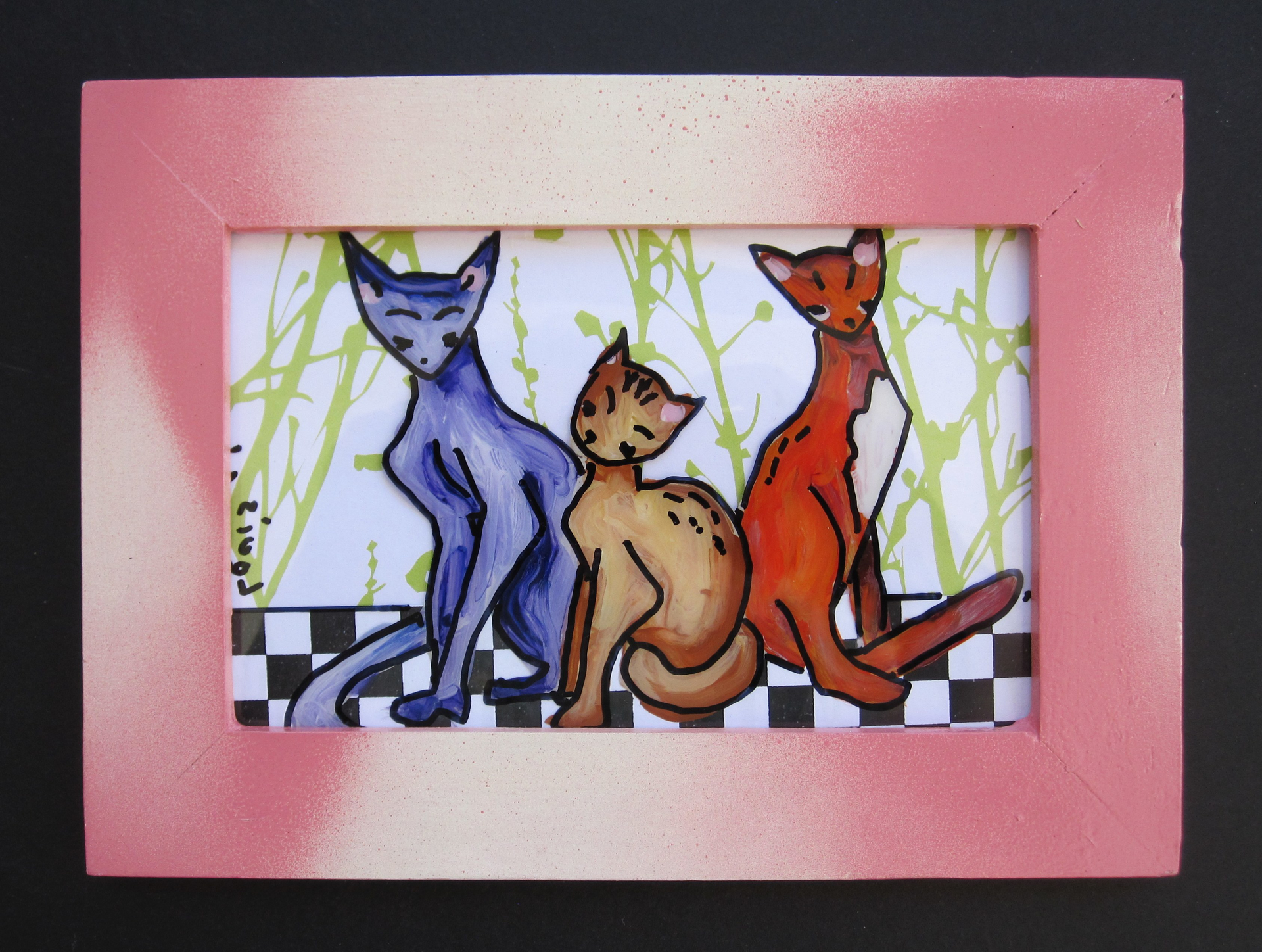 Three Cats by Louis Recchia
