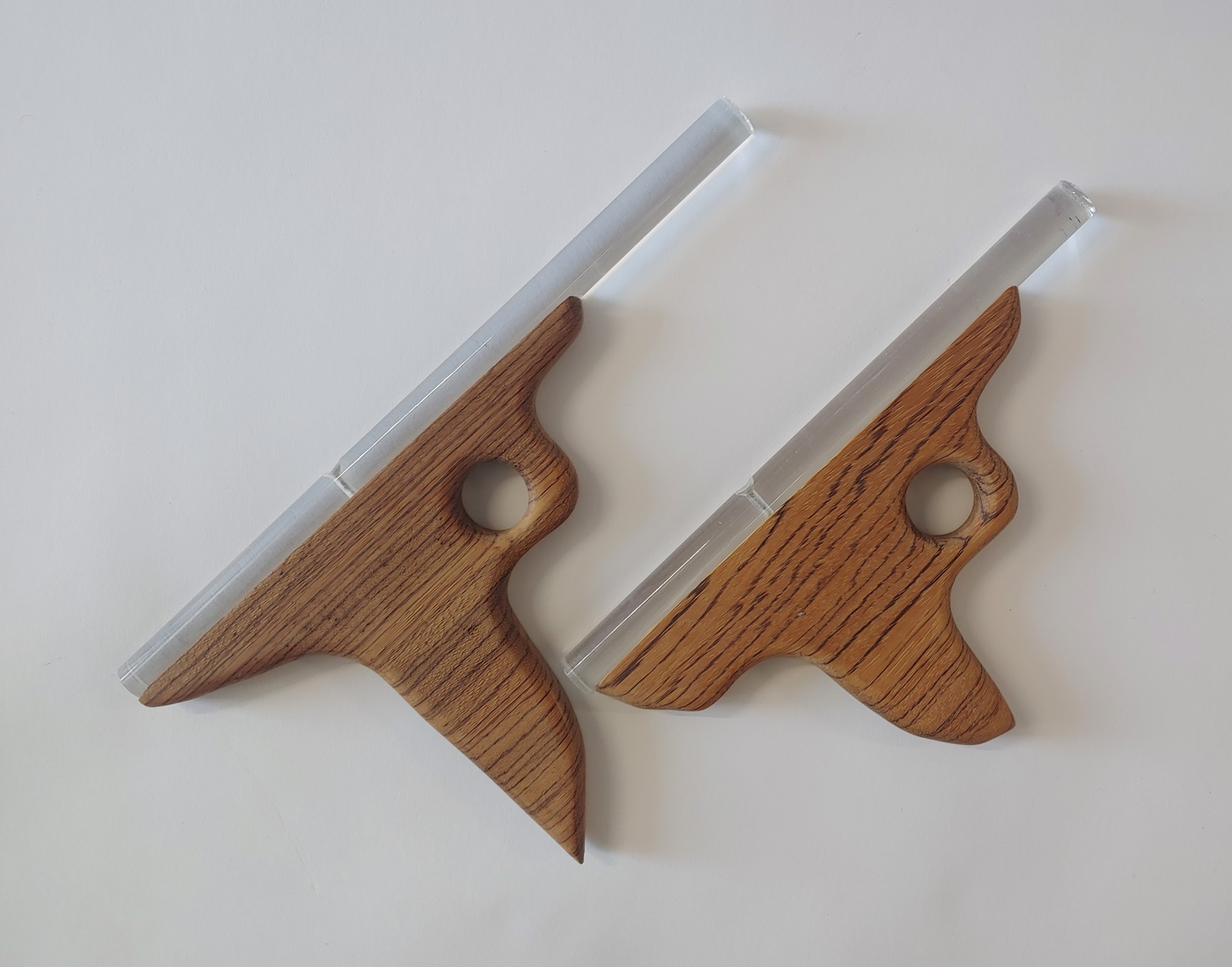 Wooden Luger #2 - Wood/Plastic Sculpture by David Amdur