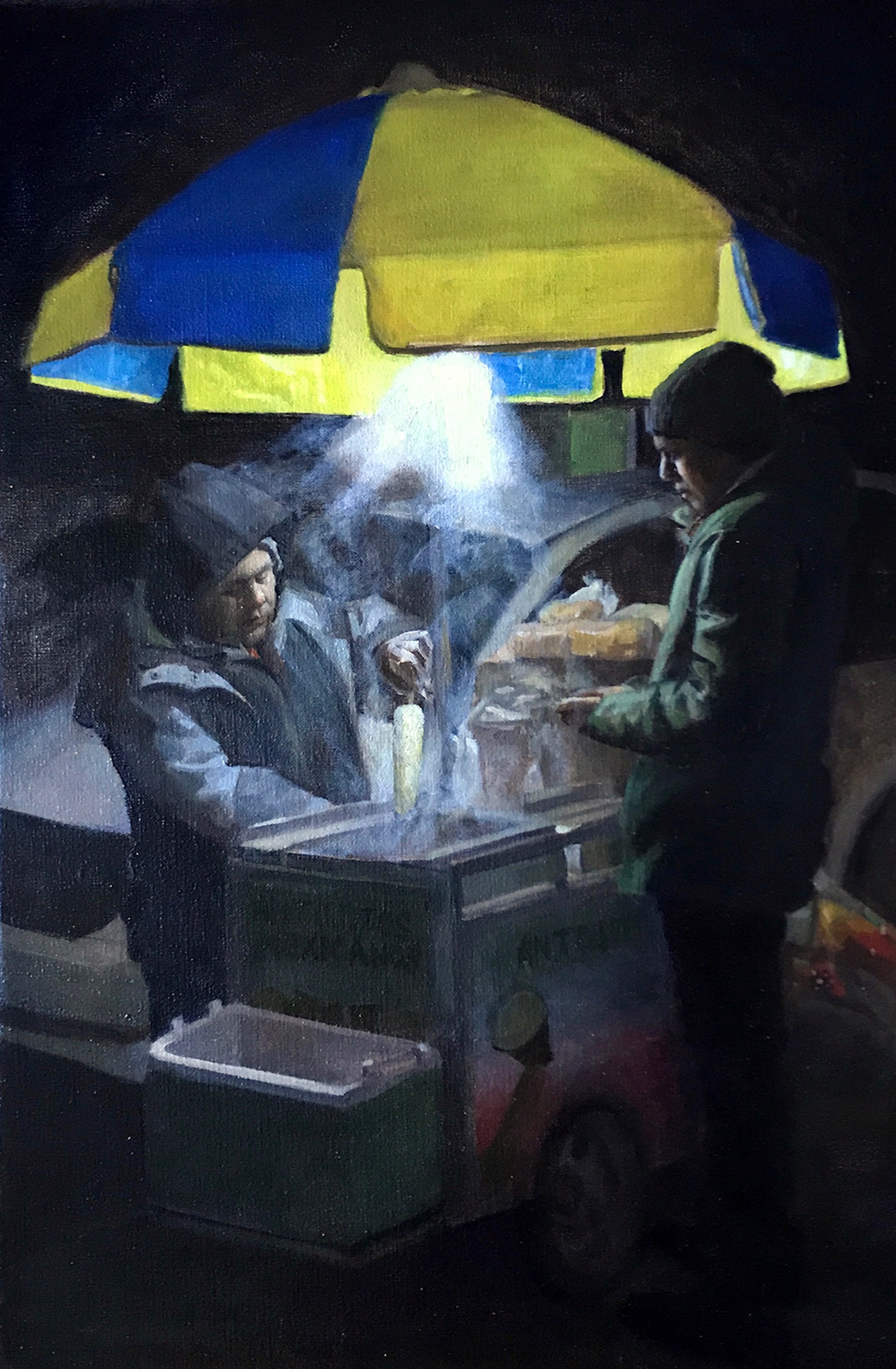 AUDREY RODRIGUEZ, "El Elotero de Church Ave" by Oil Painters of America