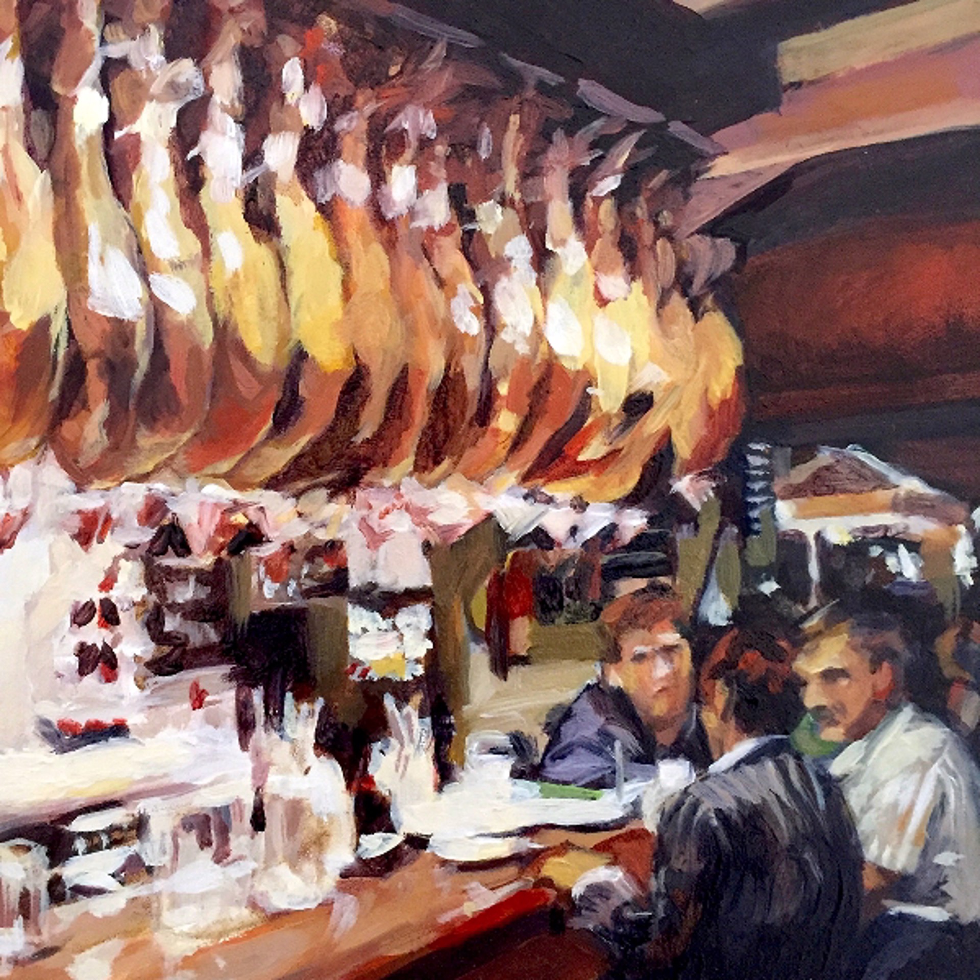 Barcelona Hams by Julie Larick