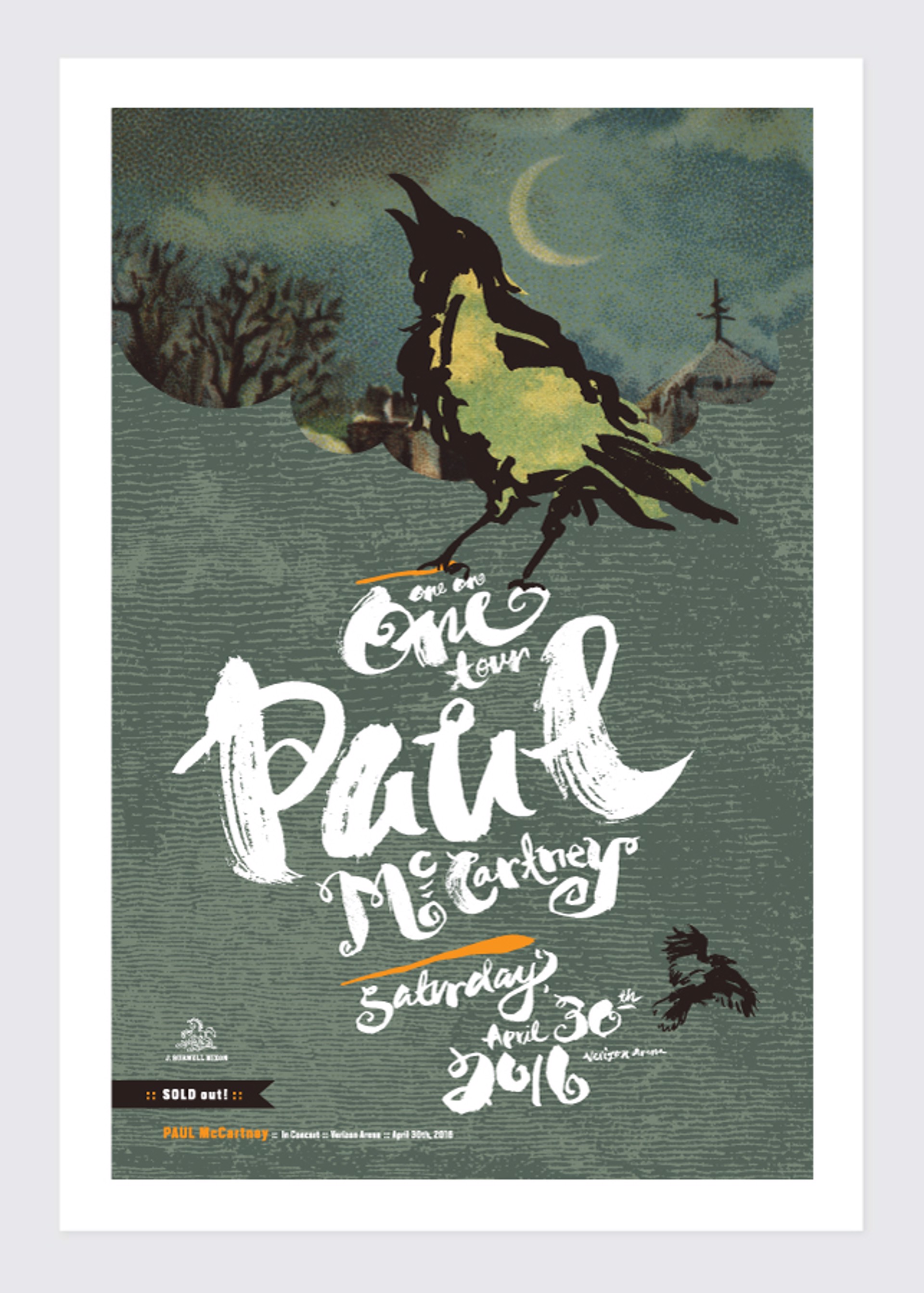 Paul McCartney Concert Poster by Jamie Burwell Mixon