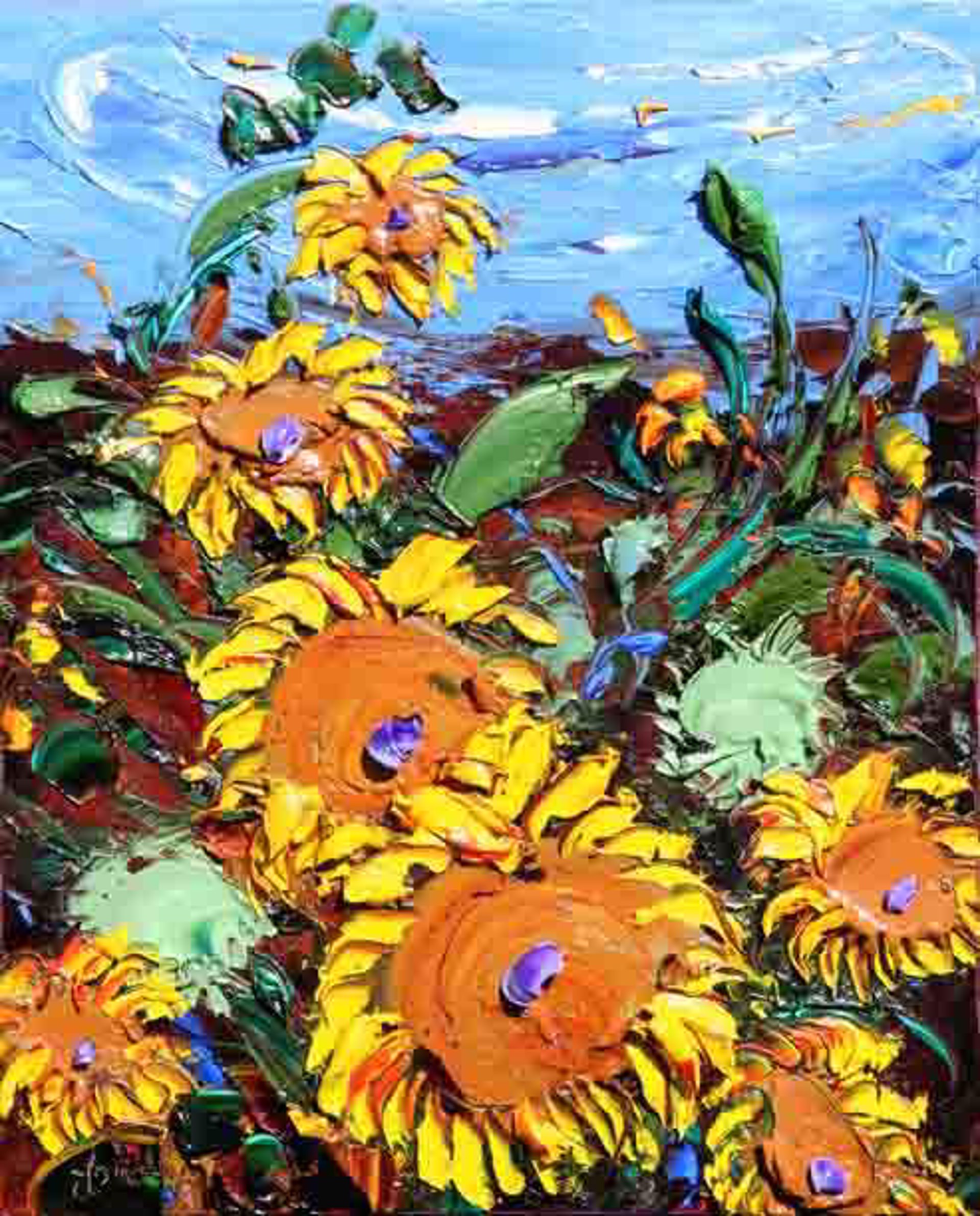 Sunflower Serendipity by JD Miller