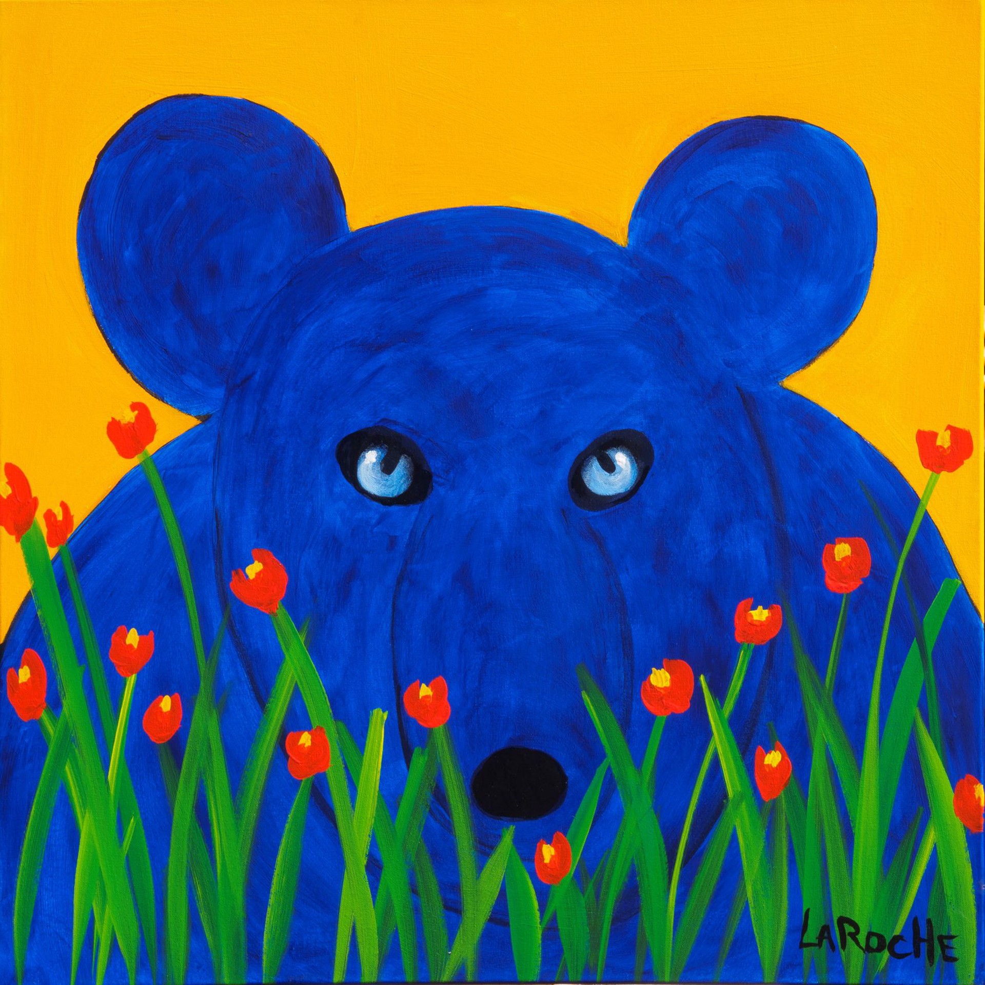 Bear in the Poppy Garden by Carole LaRoche