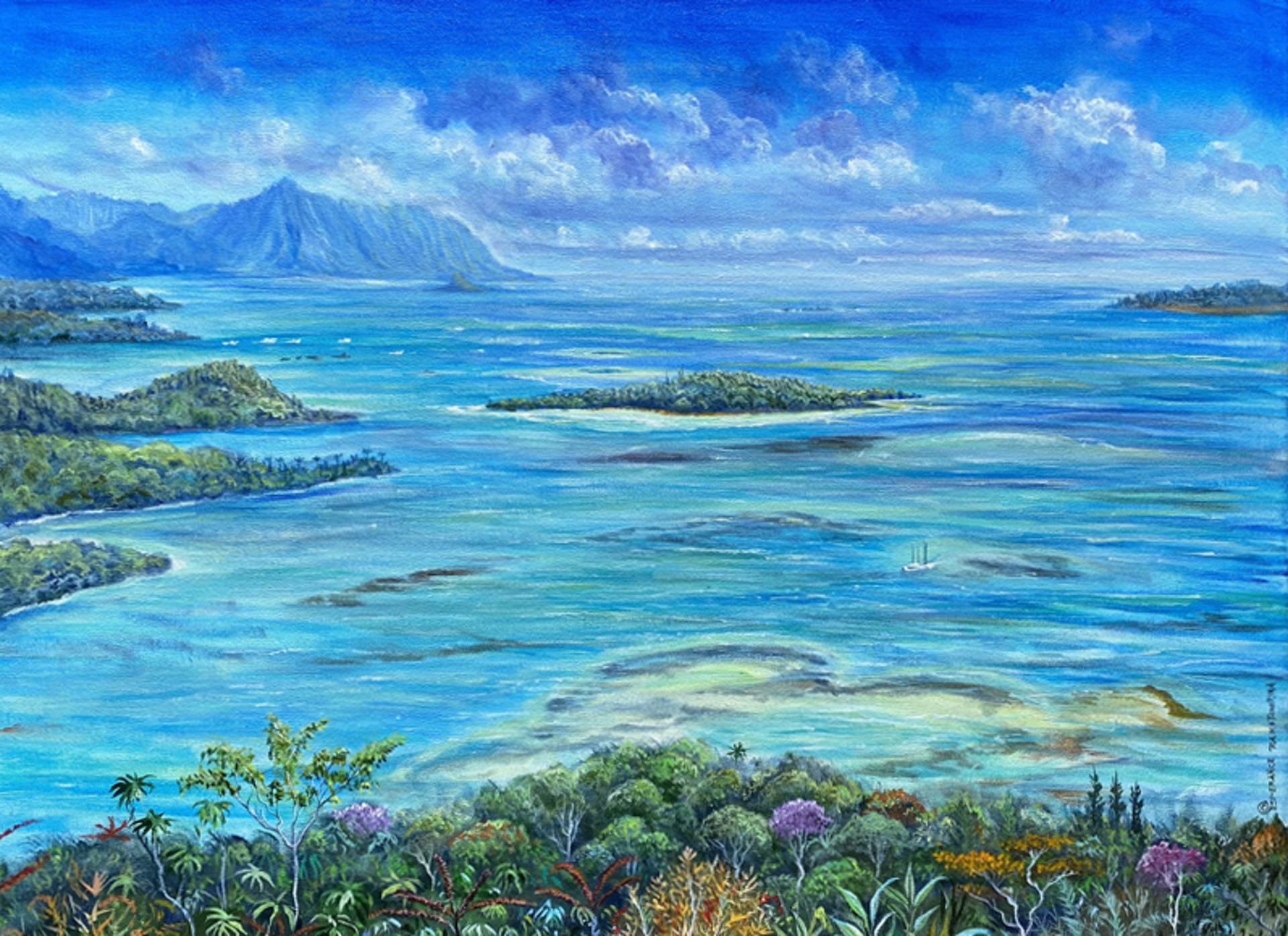 Kāneʻohe Bay View by Esperance Rakotonirina