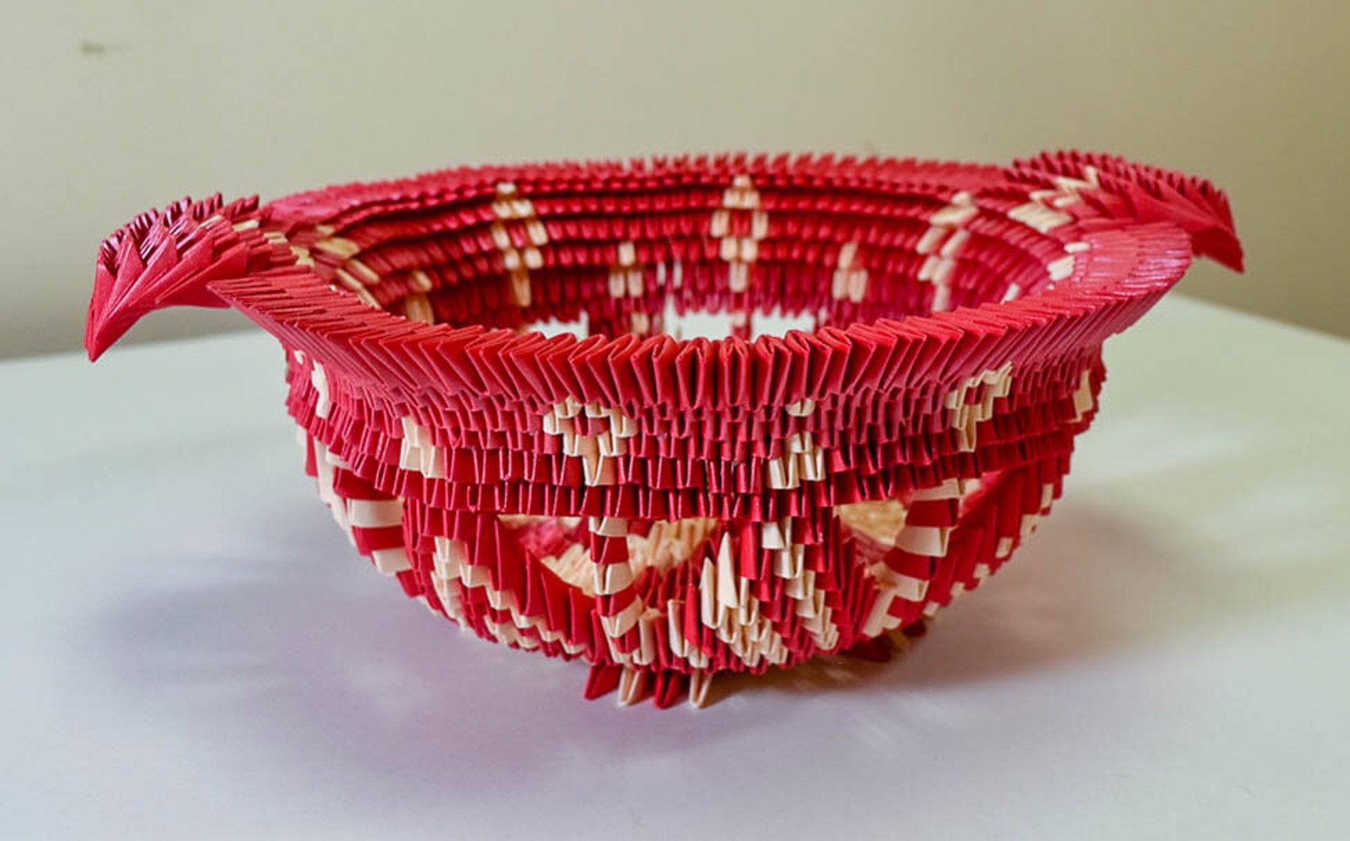 Origami Bowl Approx 1200 pieces by Raul Chavez