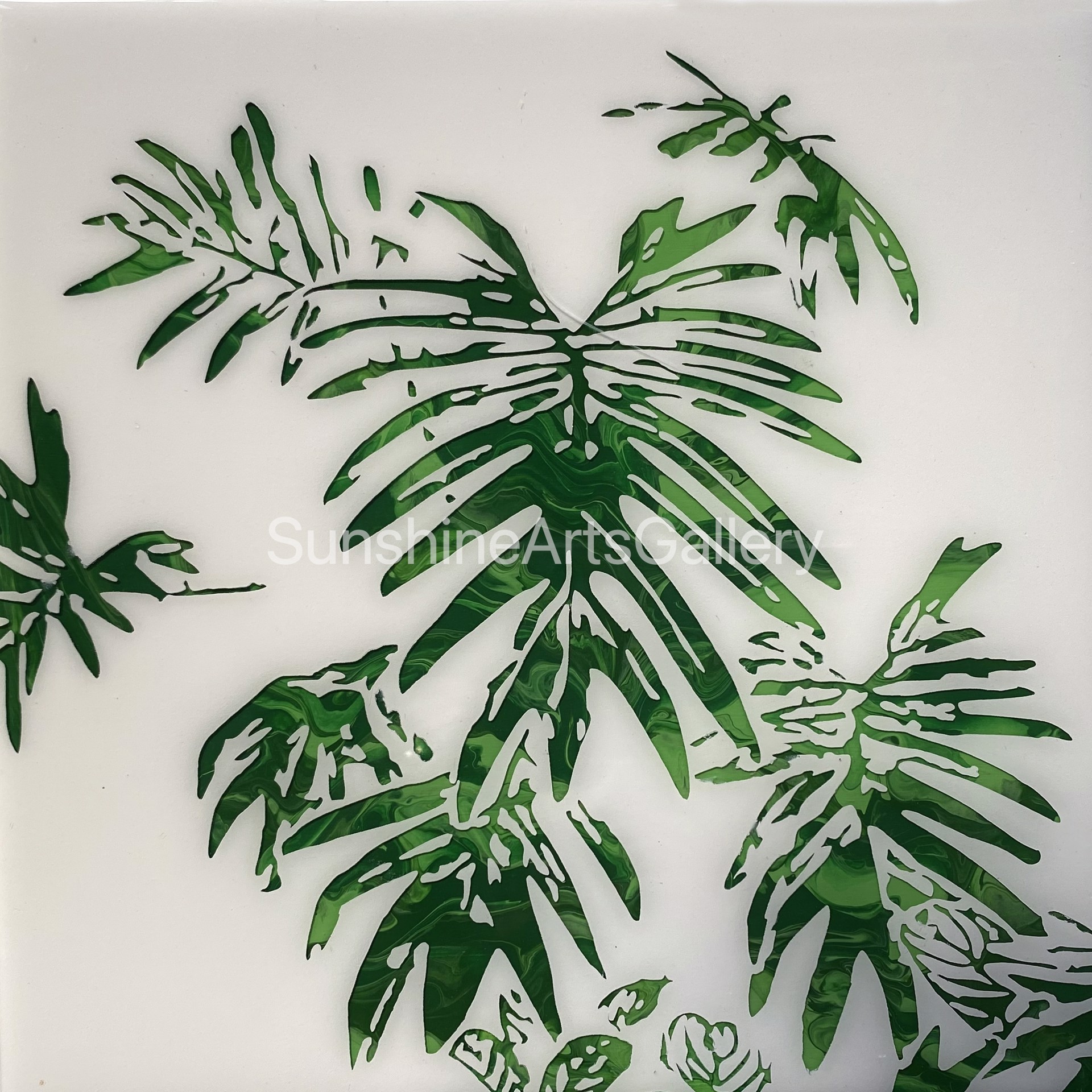 Philodendrons with Calatheas by Pati O'Neal
