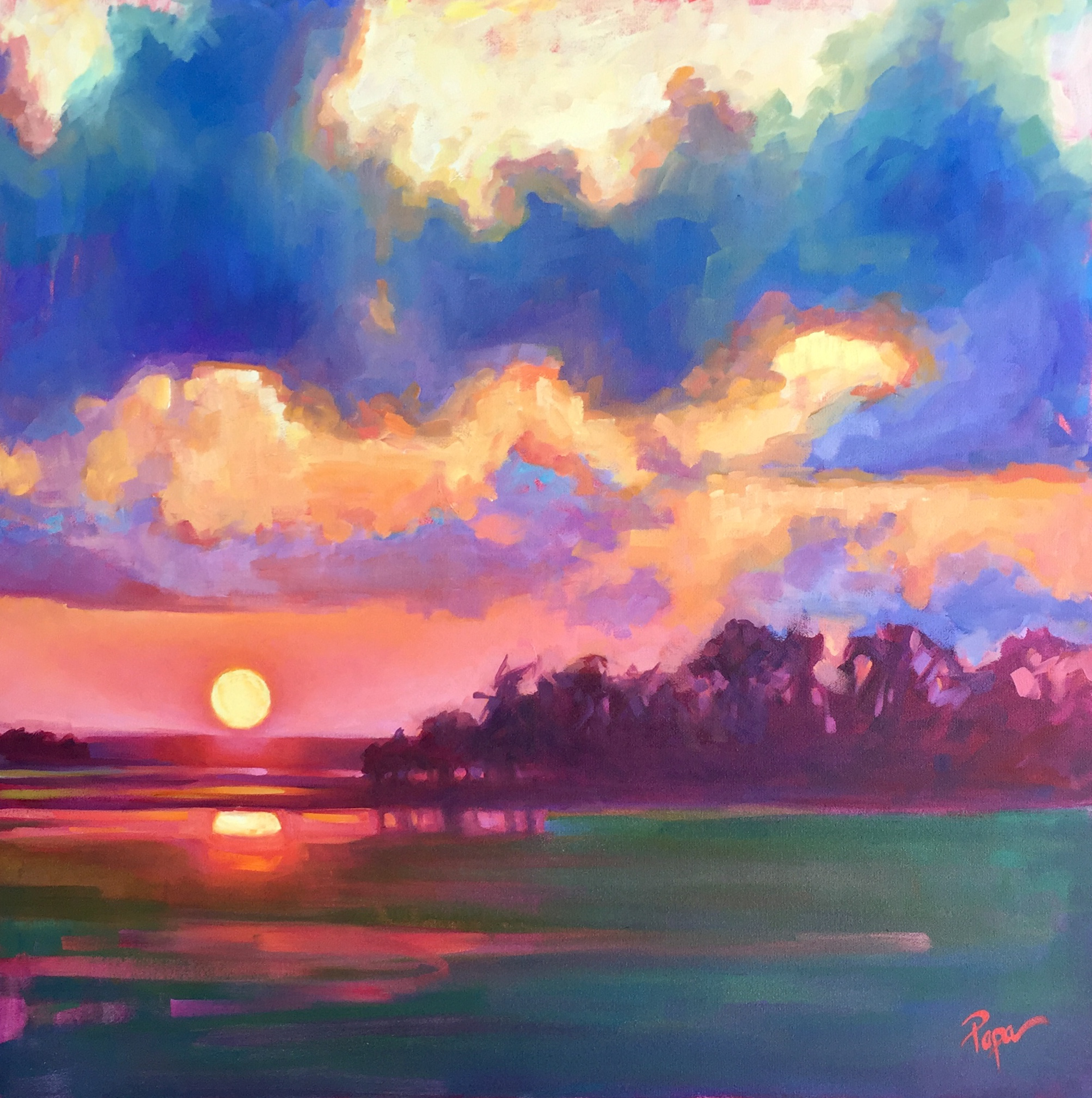 Sunset at Cedar Creek by Tammy Papa