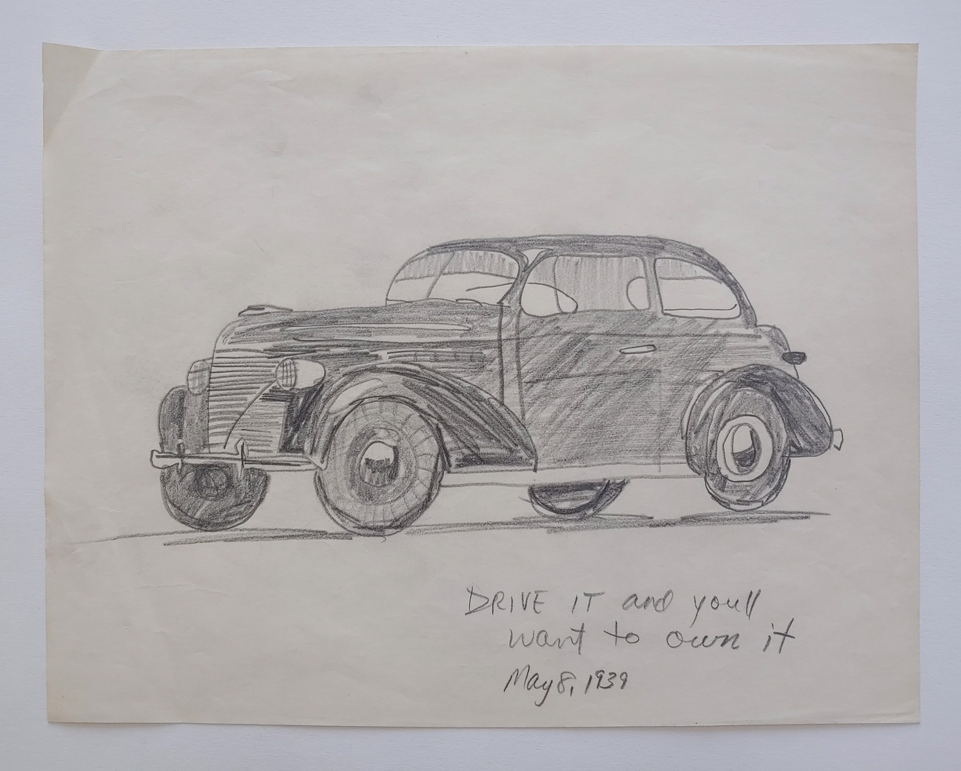 Drive it and You'll Want to Own it Ad - Drawing by David Amdur
