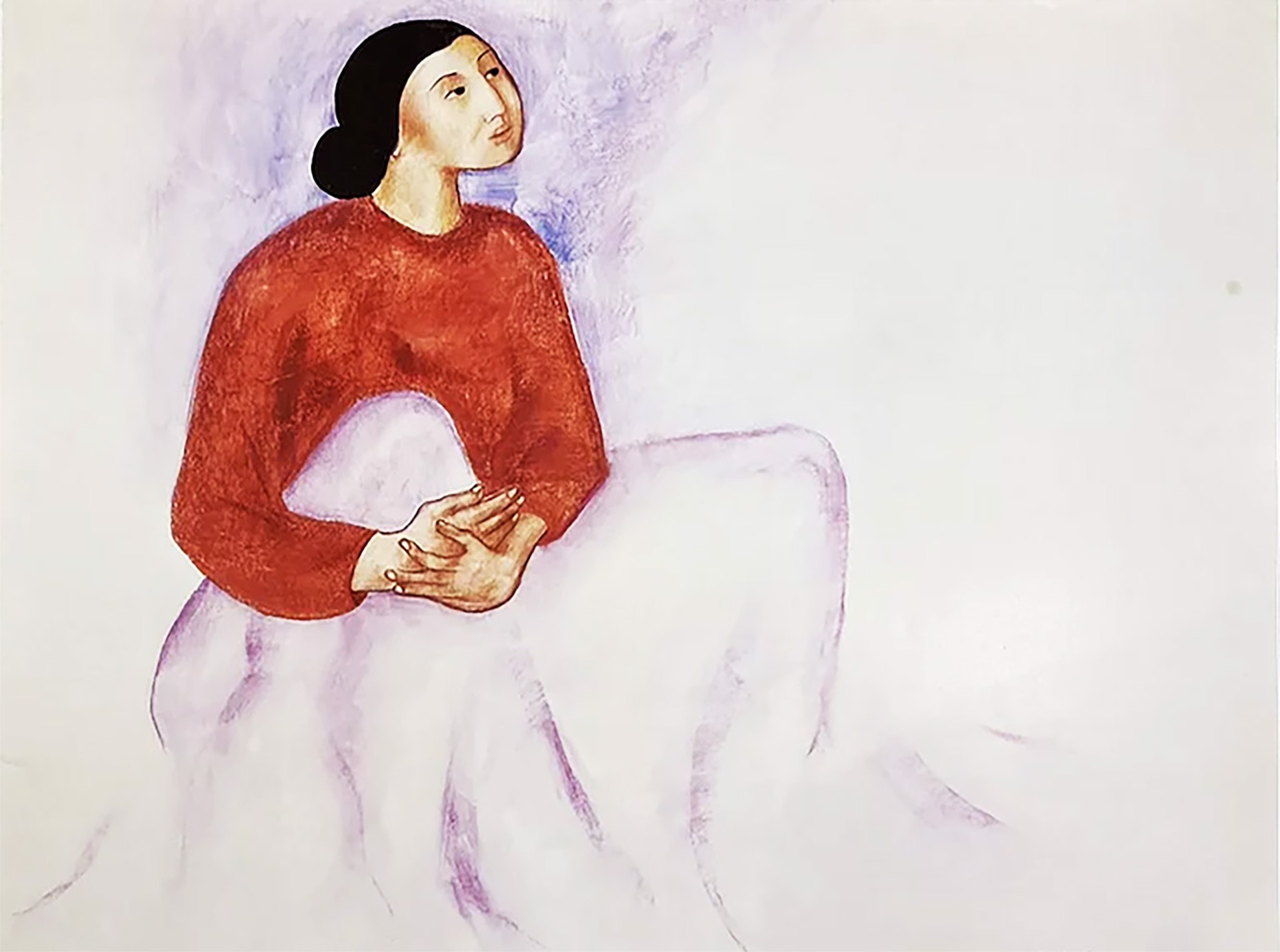 Sitting Woman by RC Gorman