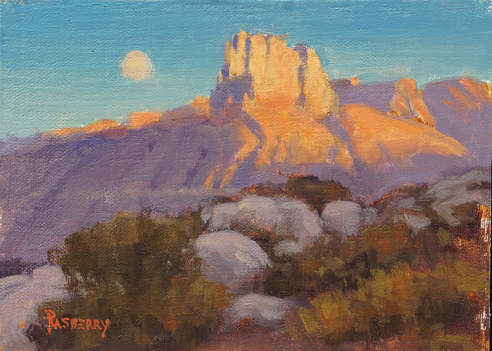 Morning Light on El Capitan (Study) by John Rasberry