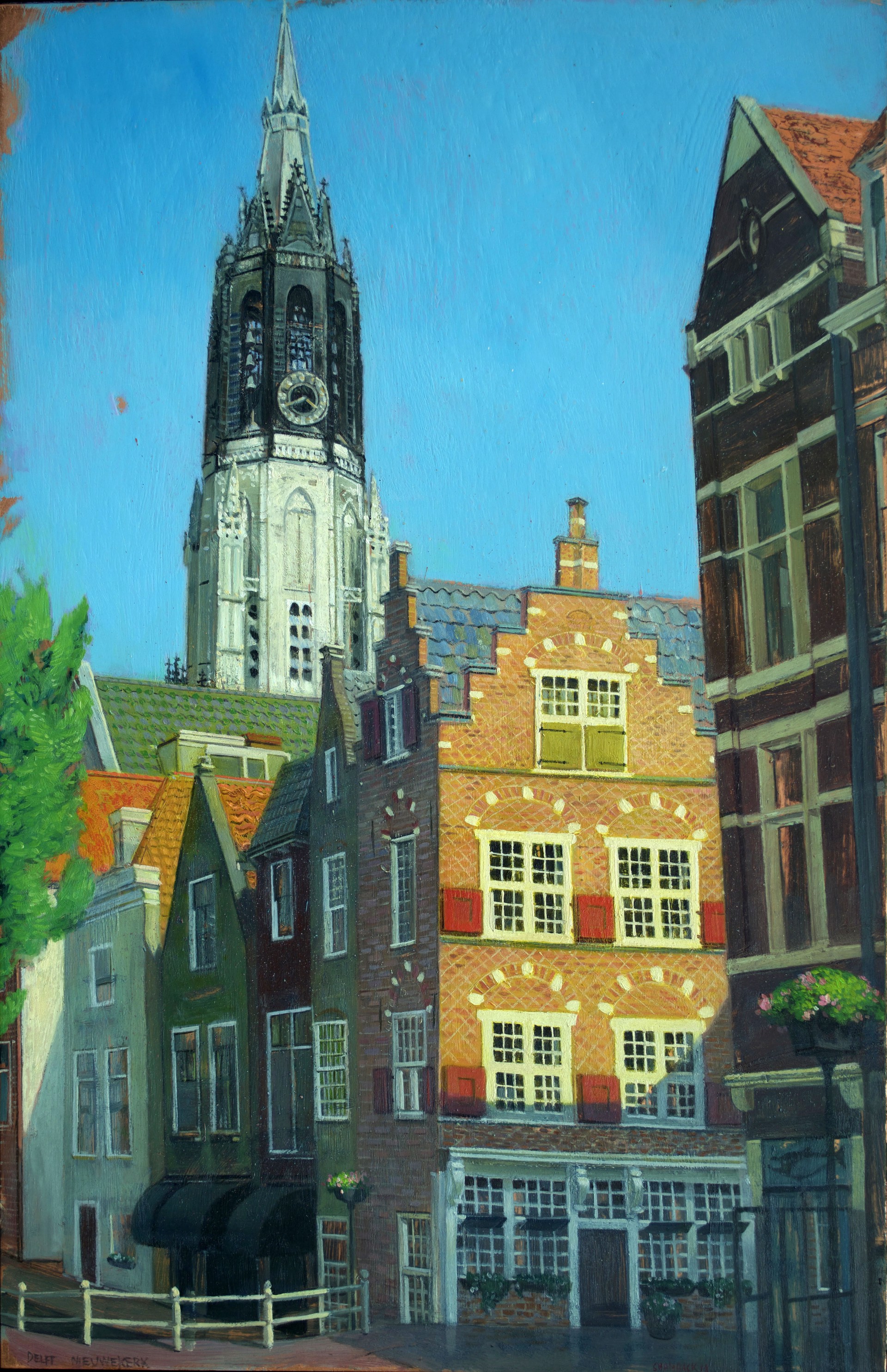 Neighborhood near Nieuwekerk by Benjamin J. Shamback