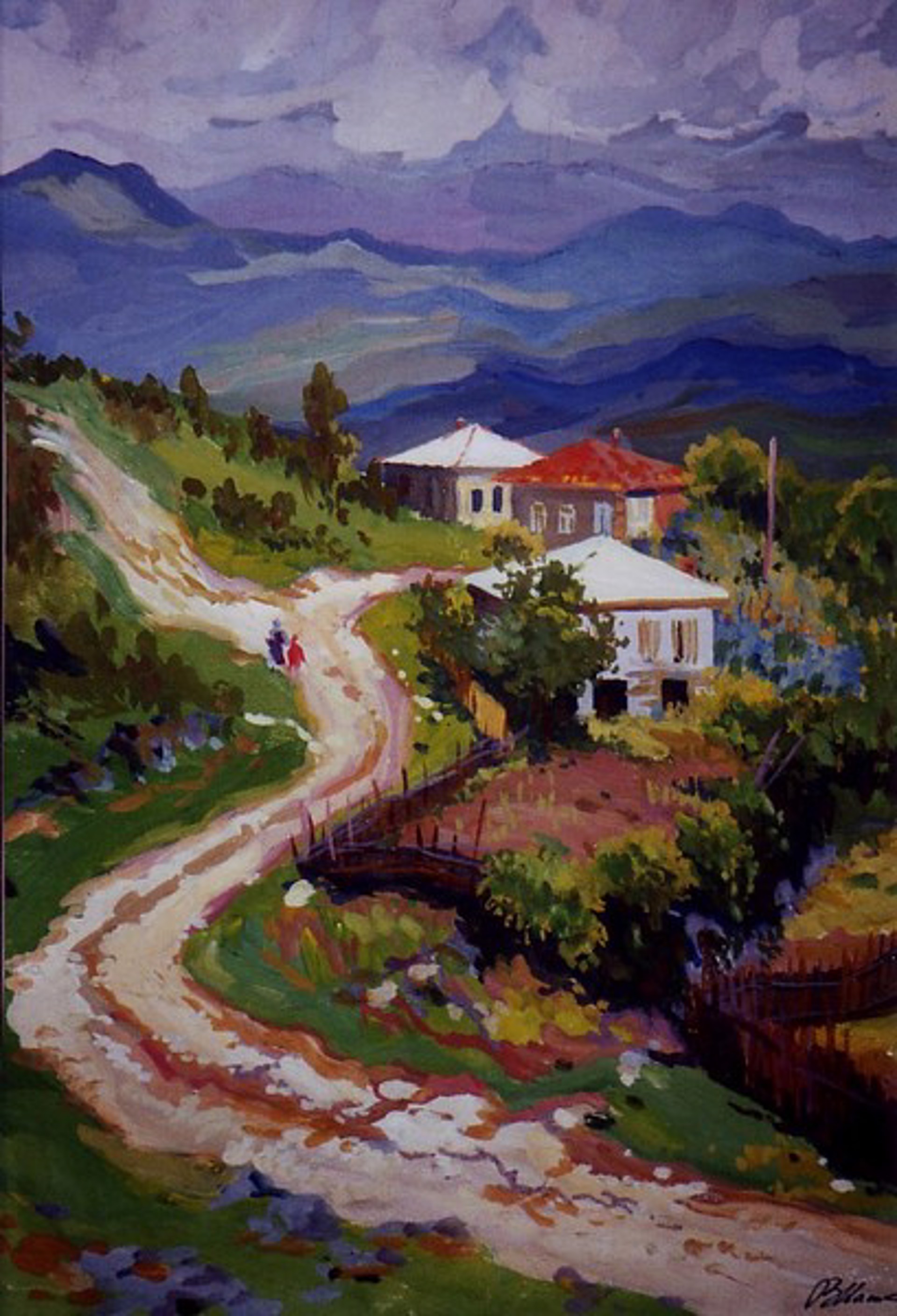 Mountain Road - Georgia by Vladimir Masik