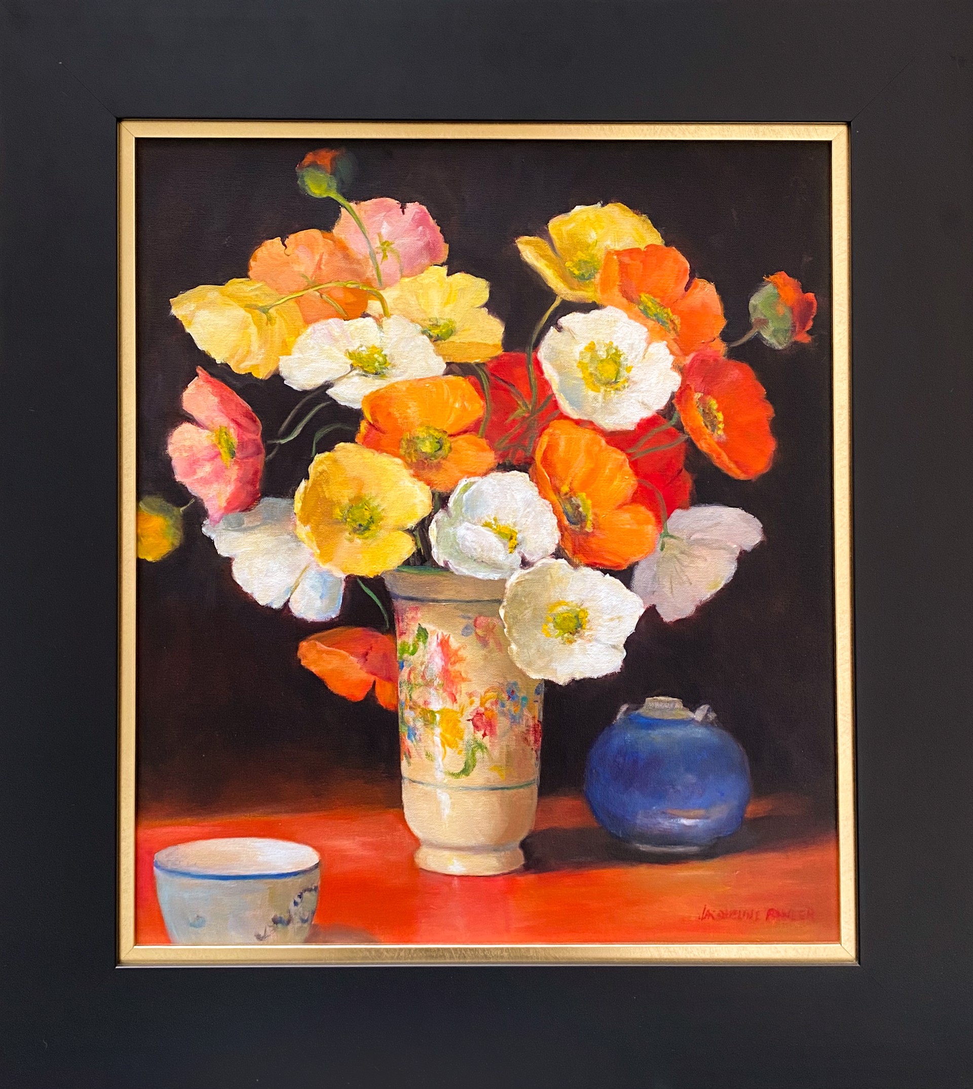 Poole Vase With Poppies by Jacqueline Fowler